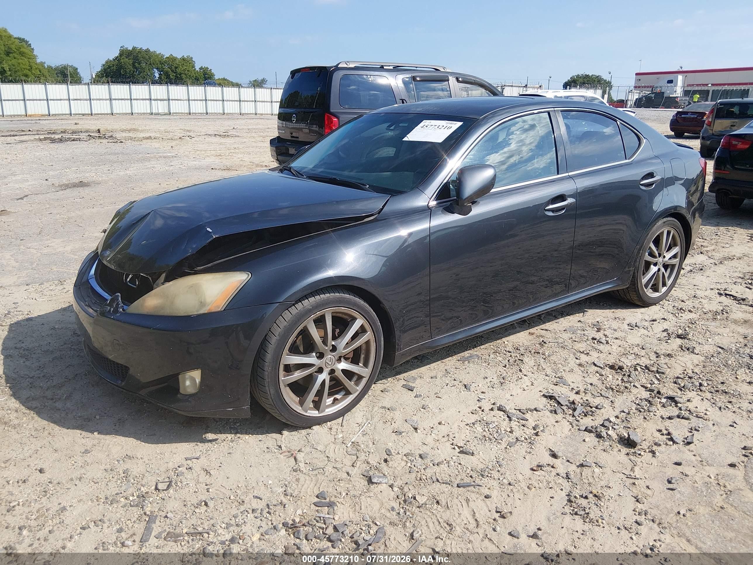 2008 Lexus Is 250 Black vin: JTHBK262685071546