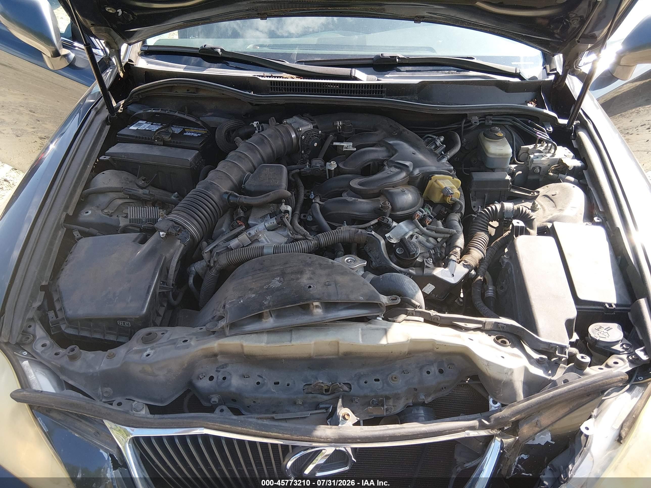 2008 Lexus Is 250 Black vin: JTHBK262685071546