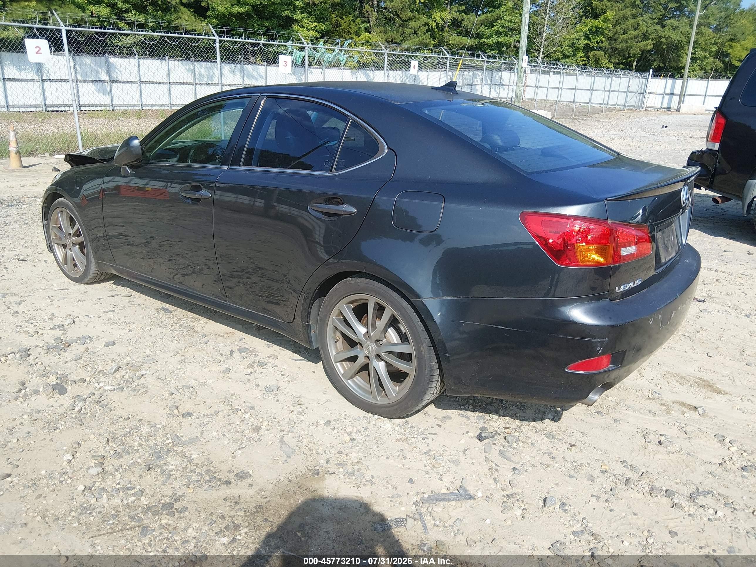 2008 Lexus Is 250 Black vin: JTHBK262685071546
