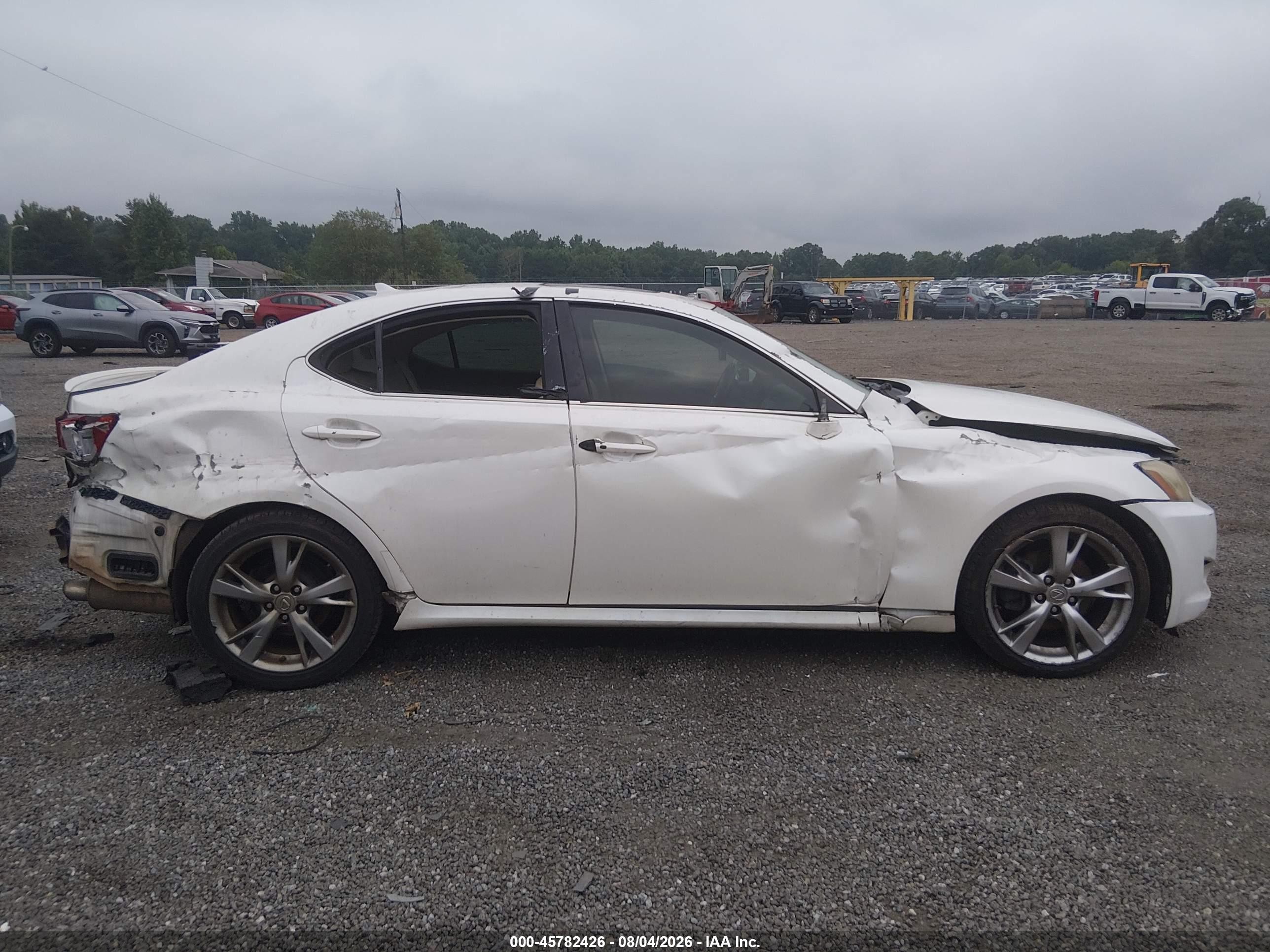 2009 Lexus Is 250 White vin: JTHBK262692086793