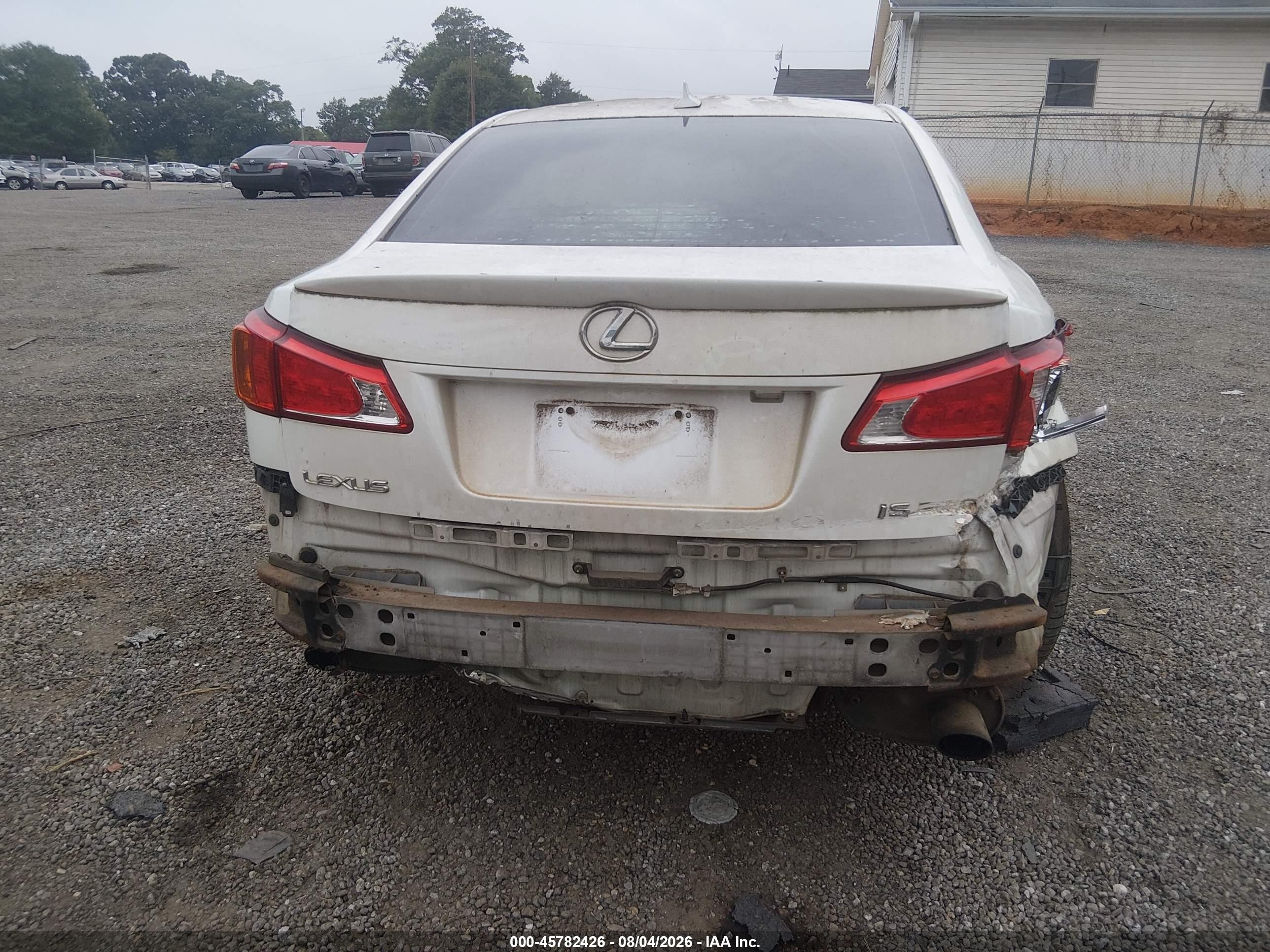 2009 Lexus Is 250 White vin: JTHBK262692086793