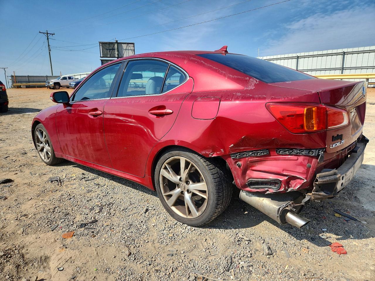 2009 Lexus Is 250 Base Red vin: JTHBK262692091055