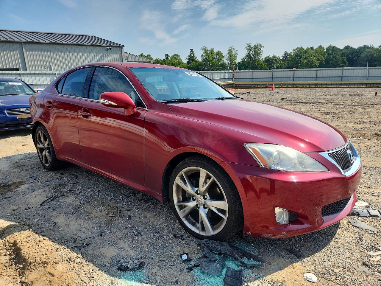 2009 Lexus Is 250 Base Red vin: JTHBK262692091055