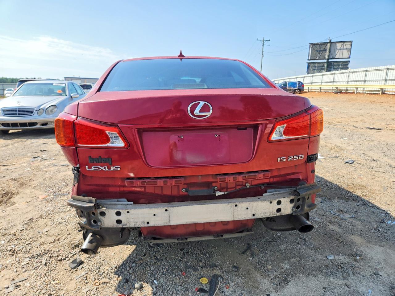 2009 Lexus Is 250 Base Red vin: JTHBK262692091055