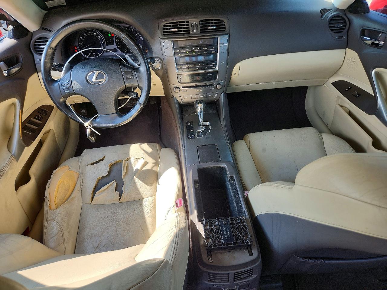 2009 Lexus Is 250 Base Red vin: JTHBK262692091055