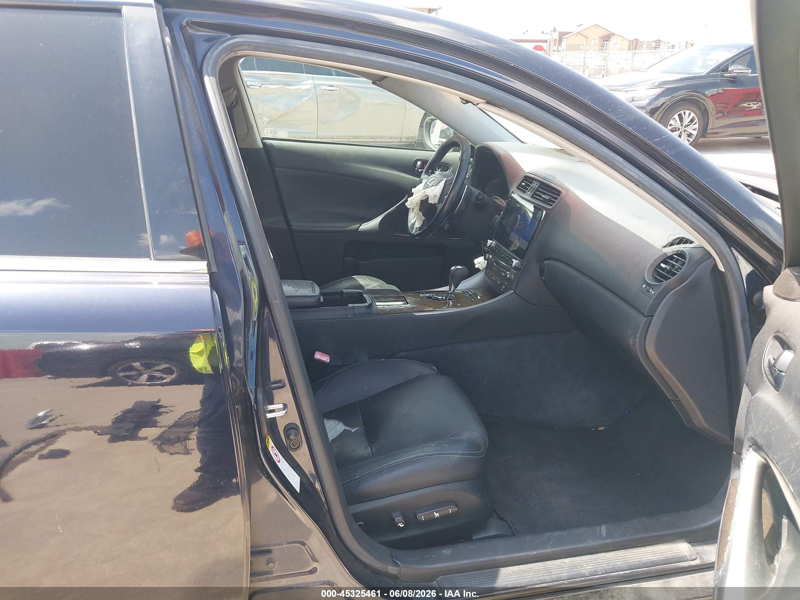 2009 Lexus Is 250   Black vin: JTHBK262692092660