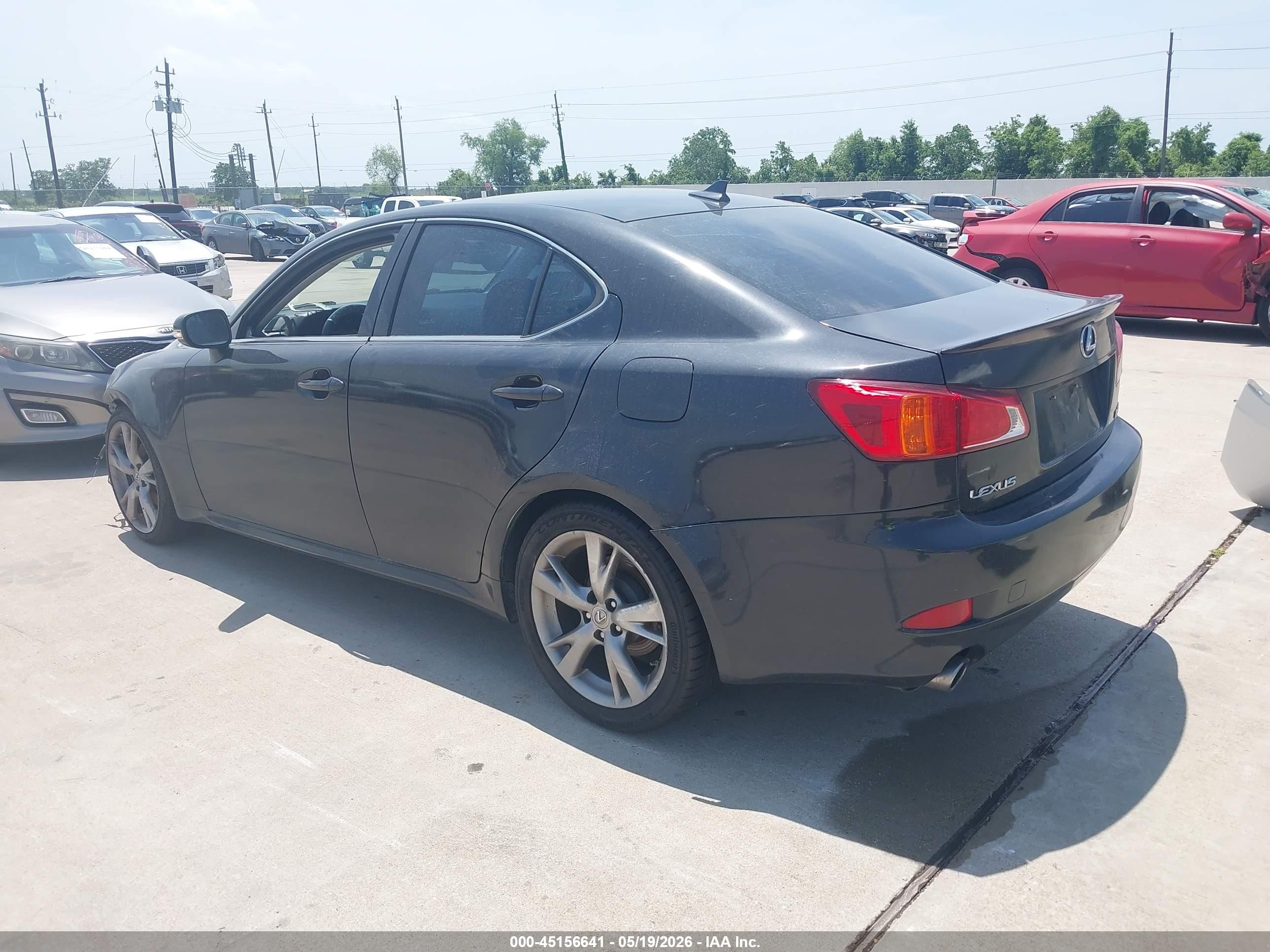 2009 Lexus Is 250   Black vin: JTHBK262695090339