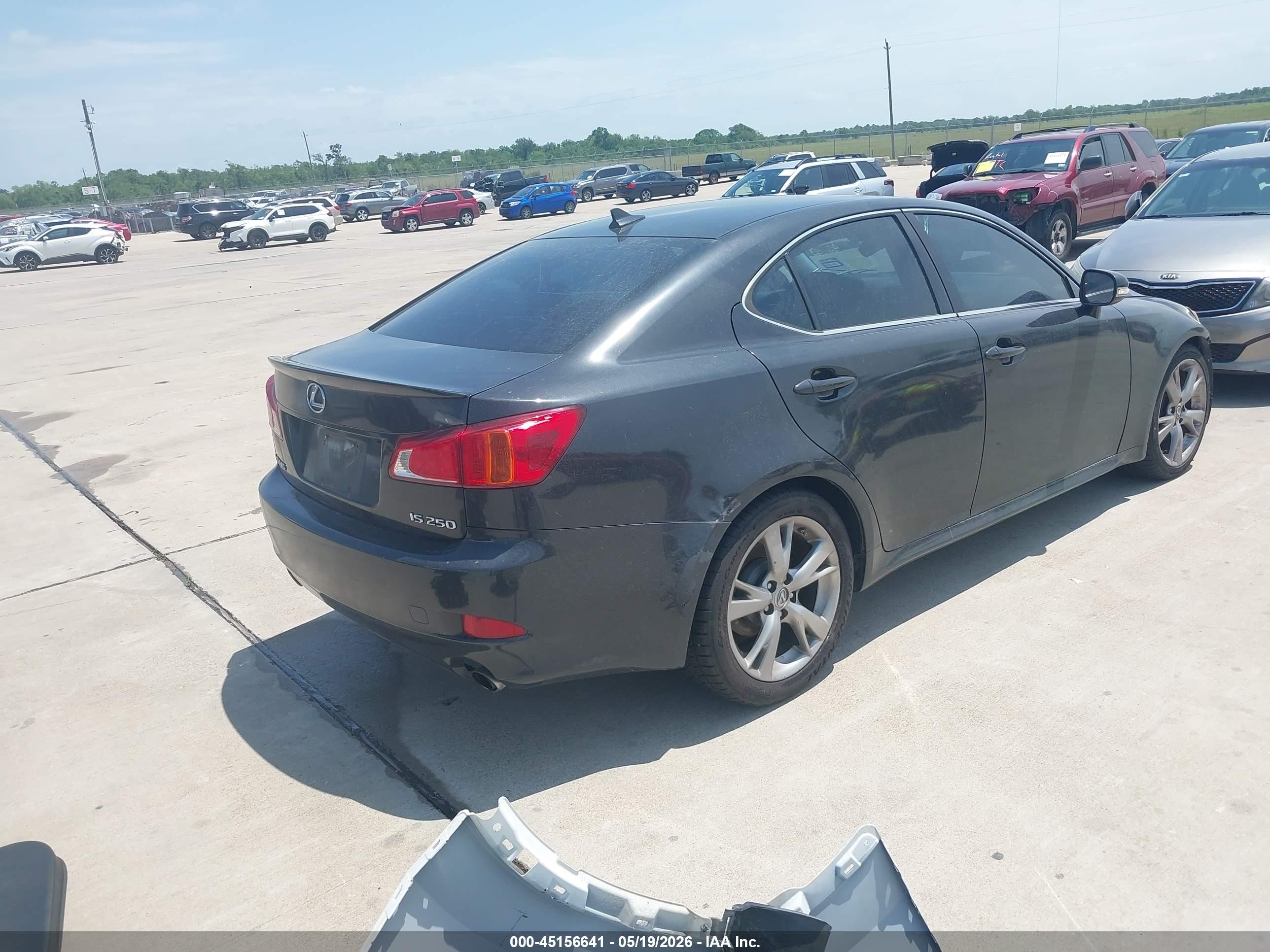 2009 Lexus Is 250   Black vin: JTHBK262695090339