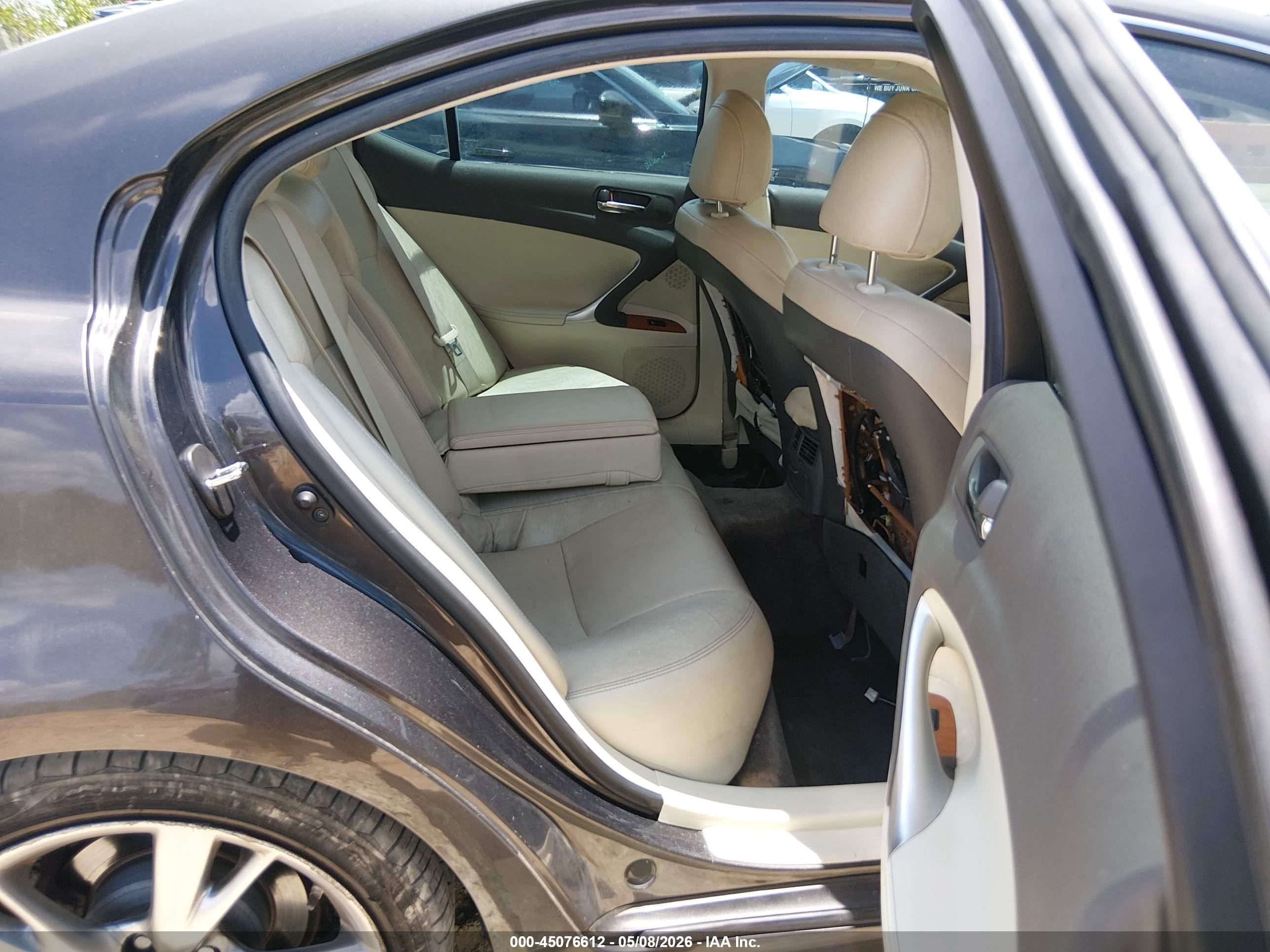 2009 Lexus Is 250 Gray vin: JTHBK262695091474