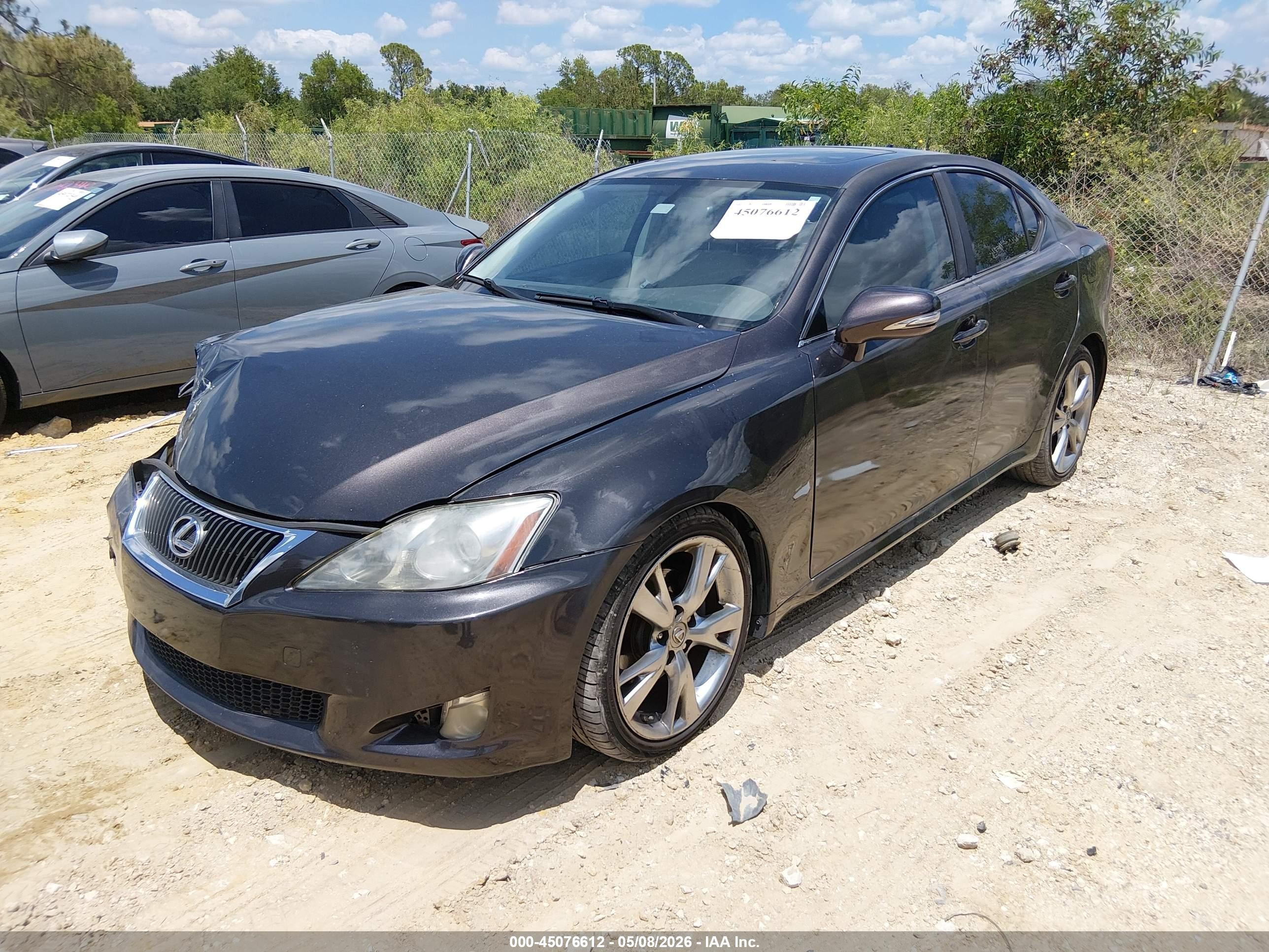 2009 Lexus Is 250 Gray vin: JTHBK262695091474