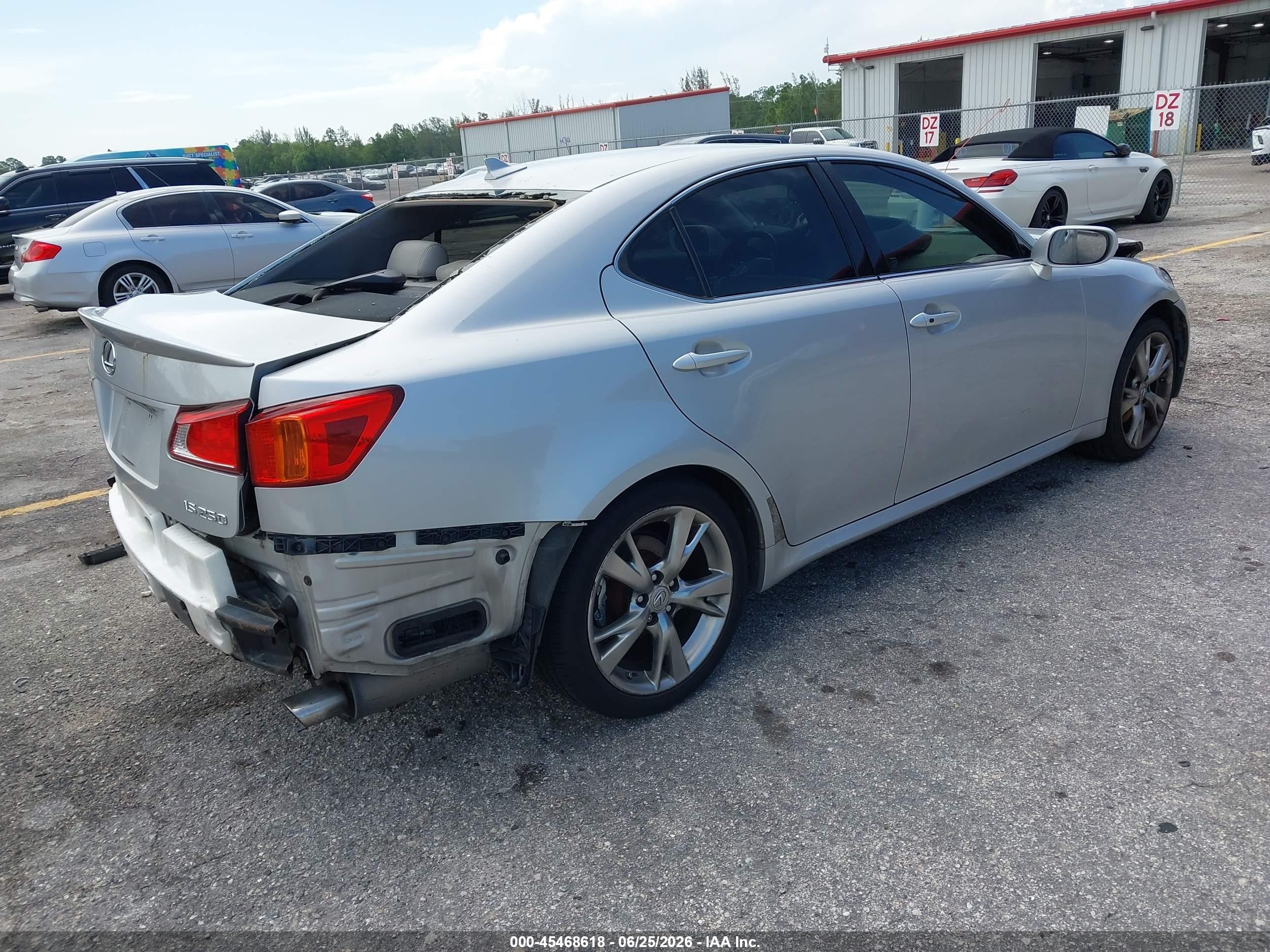 2009 Lexus Is 250   Silver vin: JTHBK262695100528