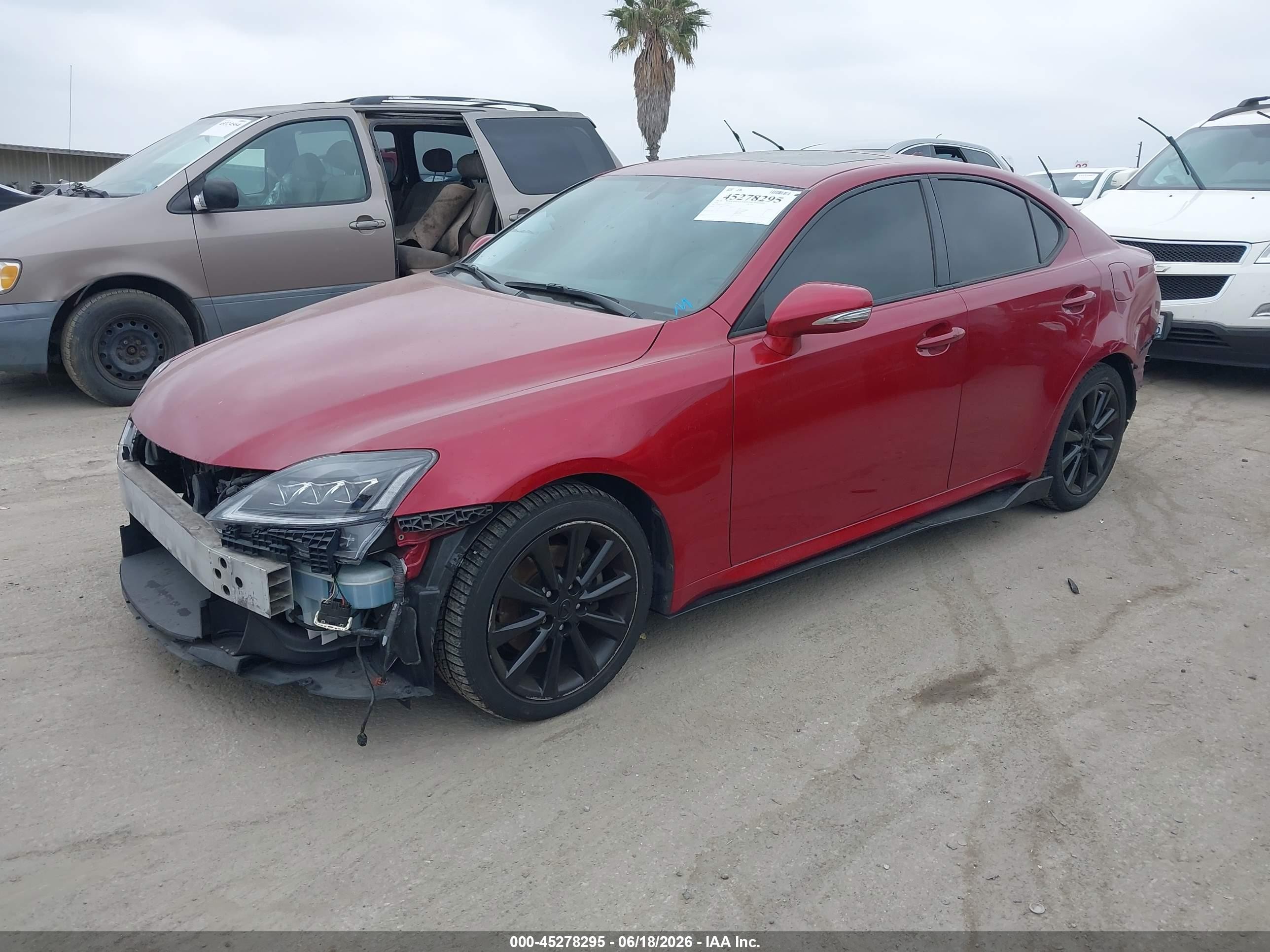 2009 Lexus Is 250   Red vin: JTHBK262695104823