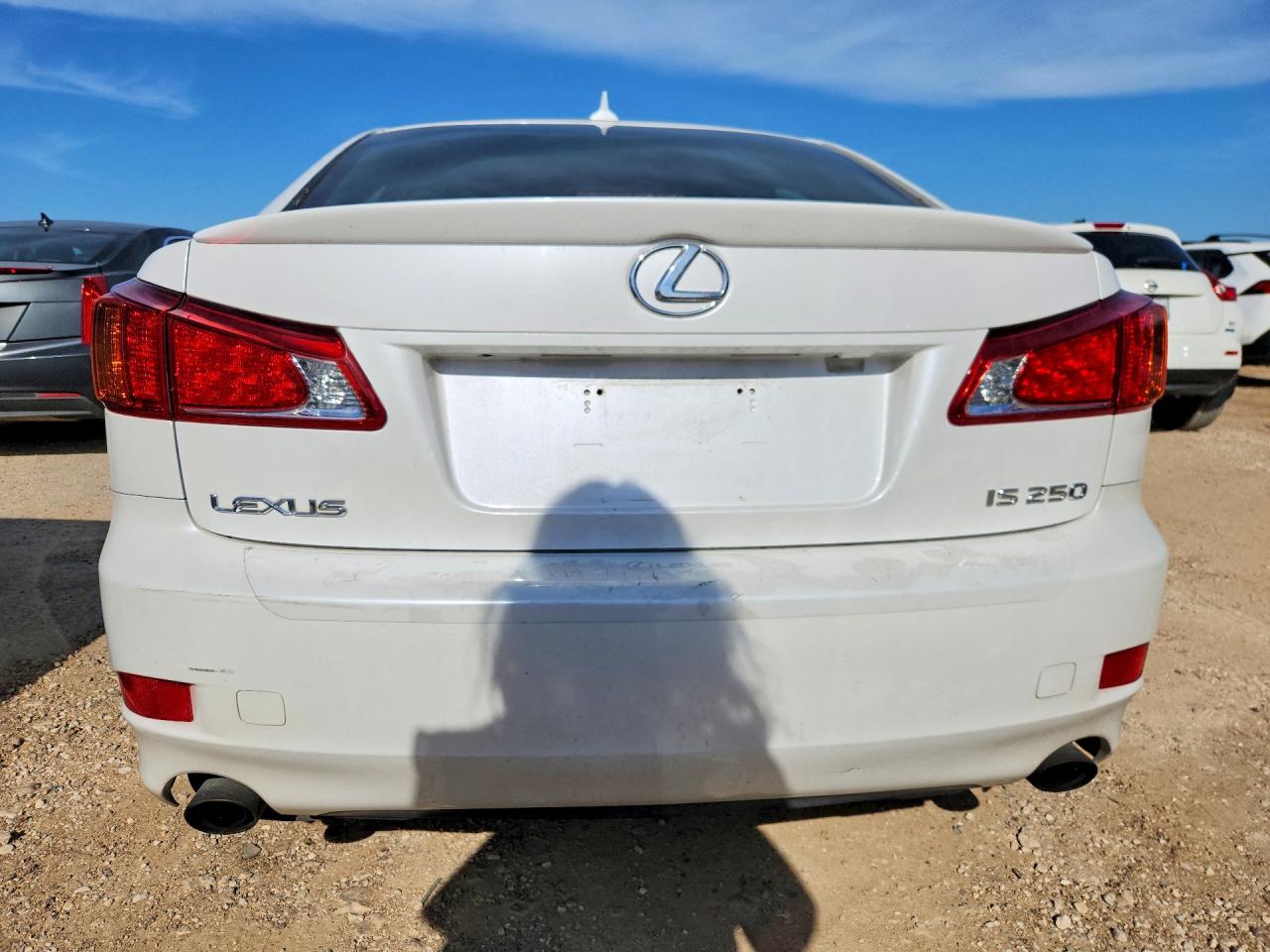 2009 Lexus Is 250 White vin: JTHBK262695106183