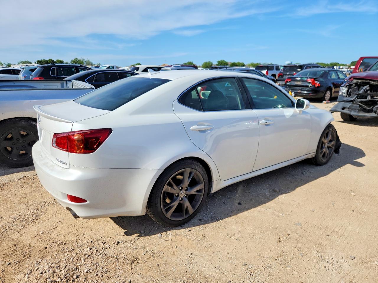 2009 Lexus Is 250 White vin: JTHBK262695106183