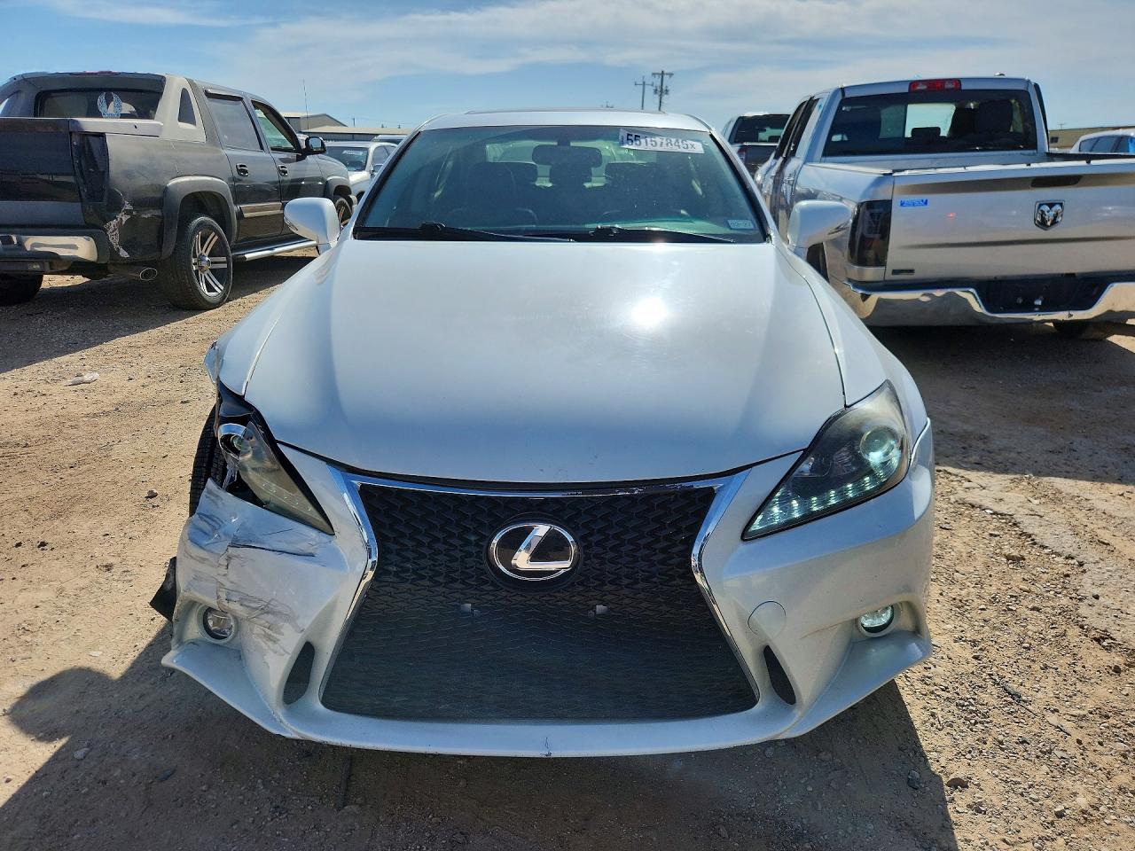 2009 Lexus Is 250 White vin: JTHBK262695106183