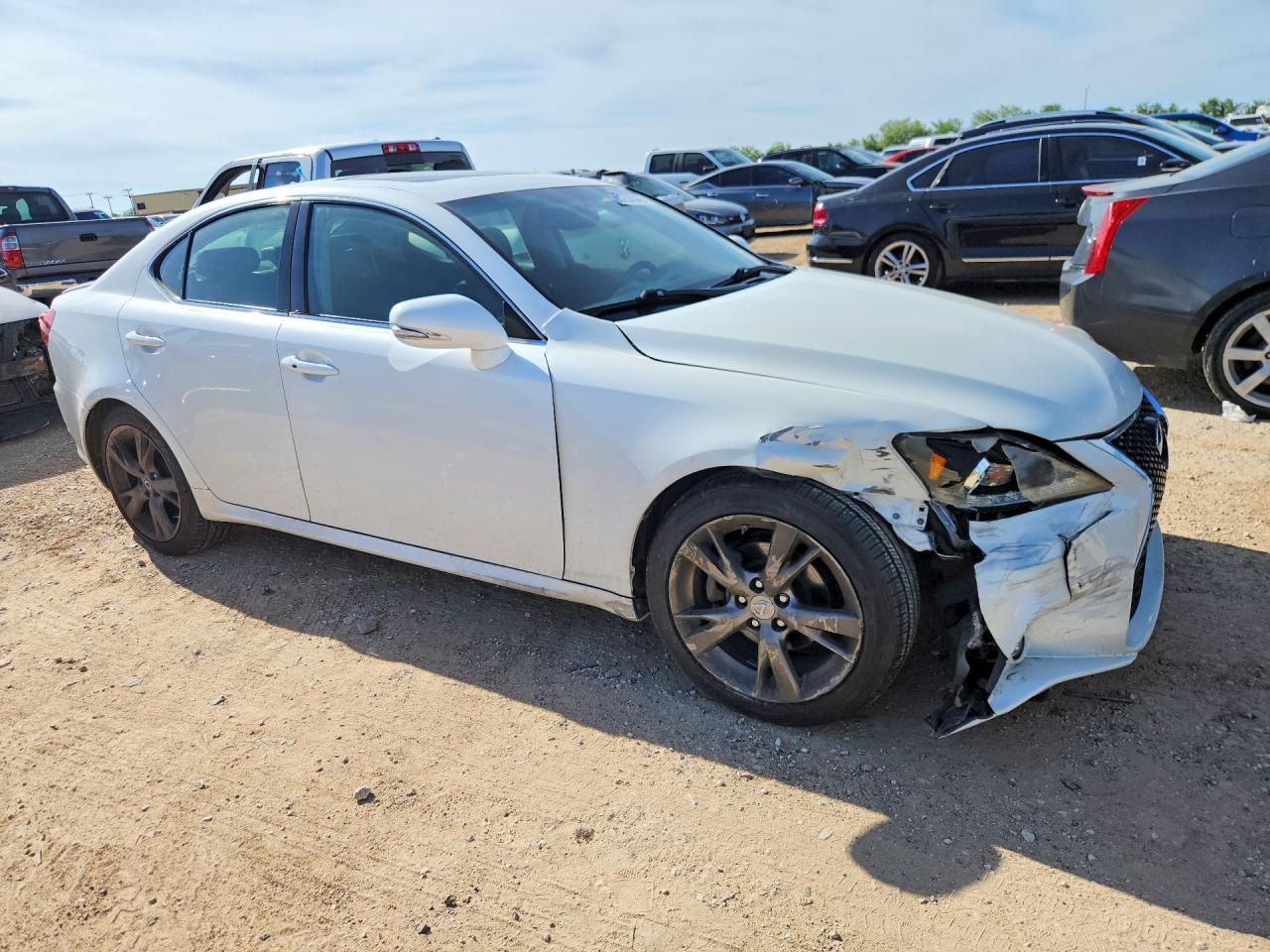2009 Lexus Is 250 White vin: JTHBK262695106183