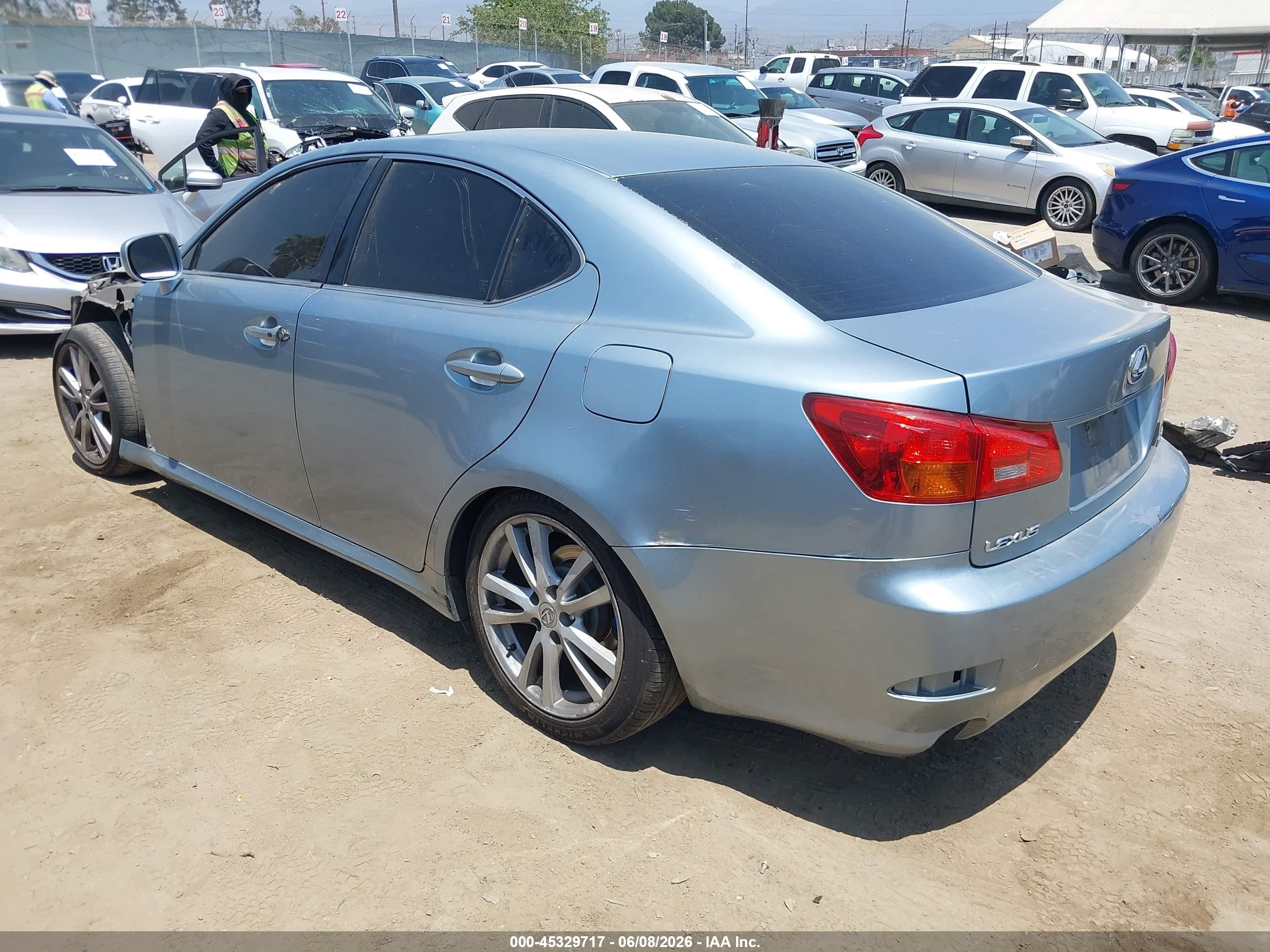 2006 Lexus Is 250   Light Blue vin: JTHBK262762010401