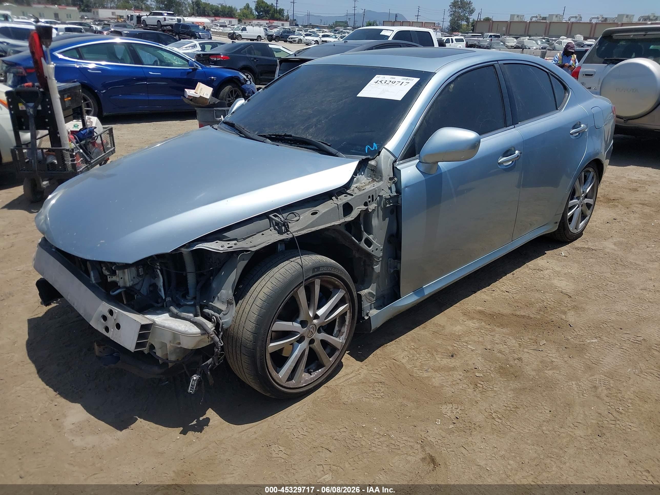 2006 Lexus Is 250   Light Blue vin: JTHBK262762010401