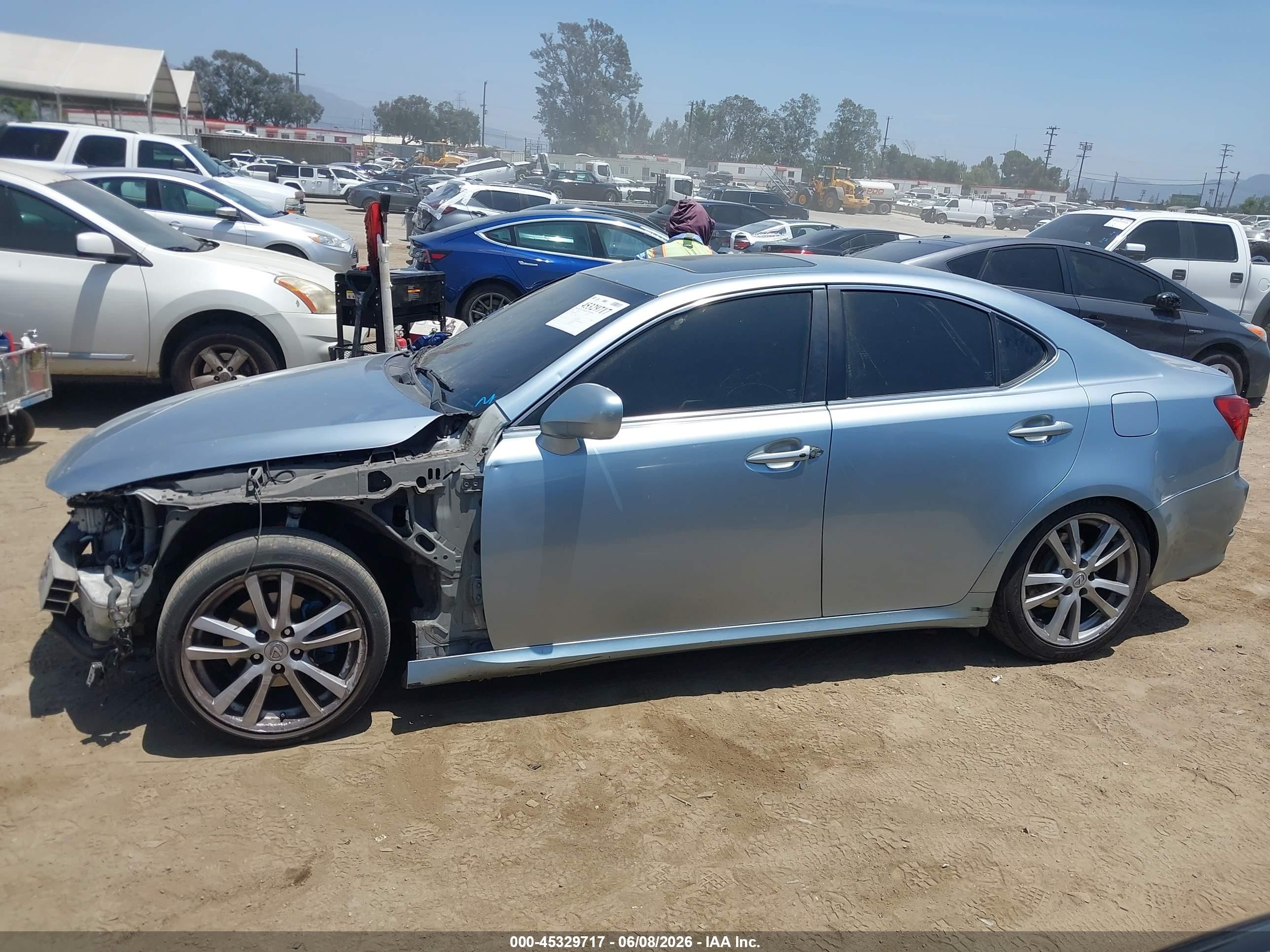 2006 Lexus Is 250   Light Blue vin: JTHBK262762010401