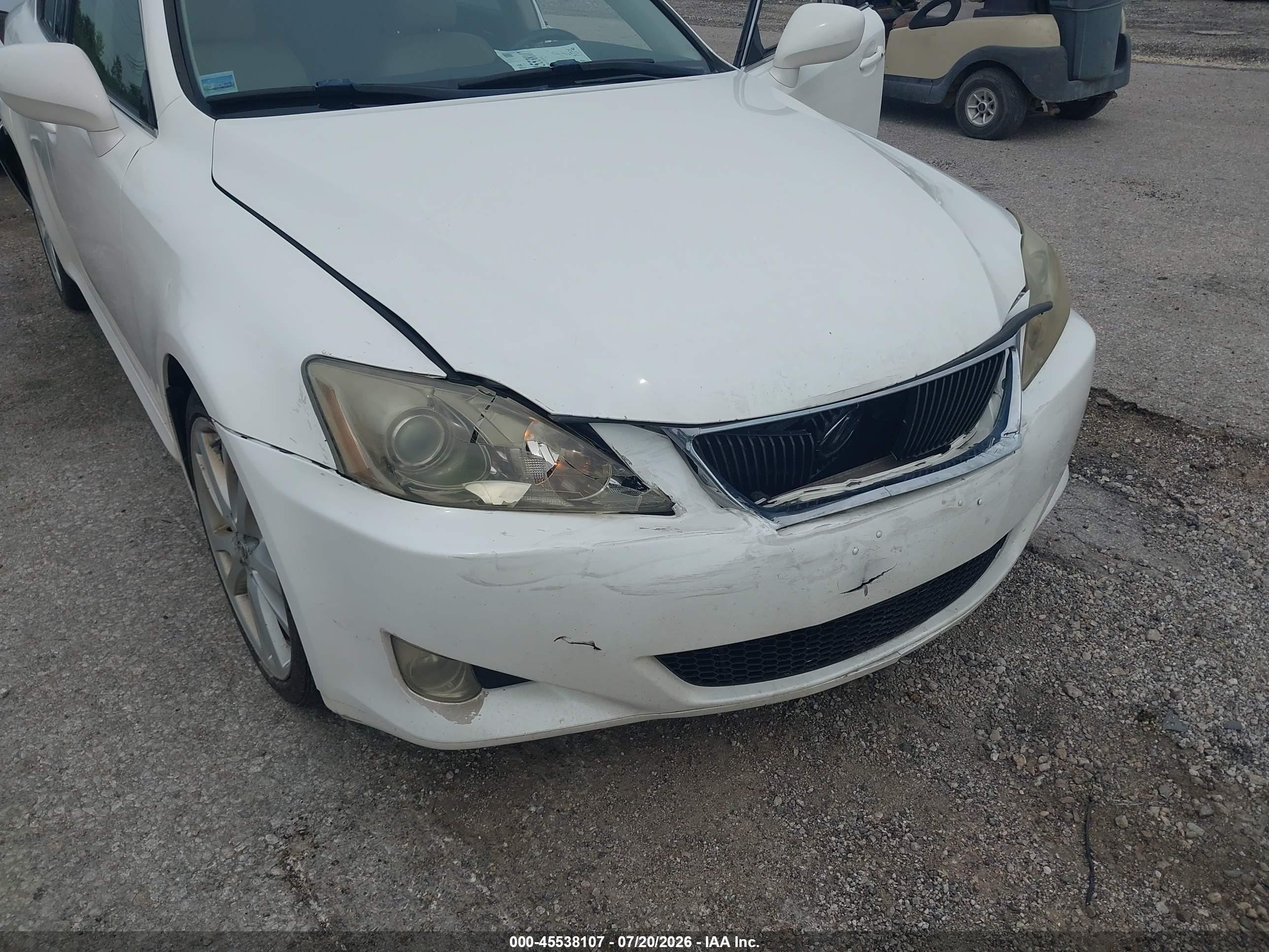 2006 Lexus Is 250 White vin: JTHBK262762018322