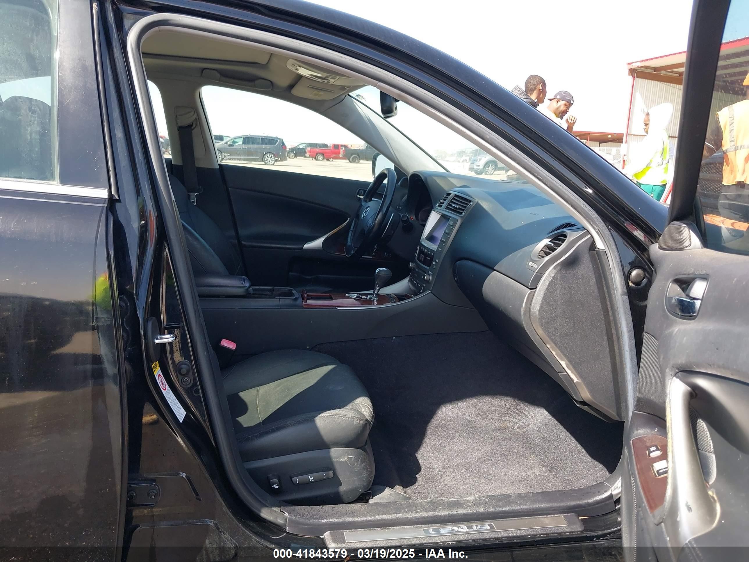 2007 Lexus Is 250   Black vin: JTHBK262772025532