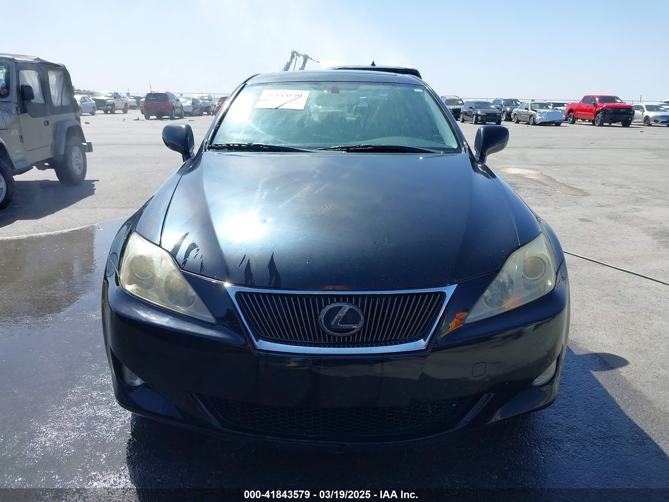 2007 Lexus Is 250   Black vin: JTHBK262772025532