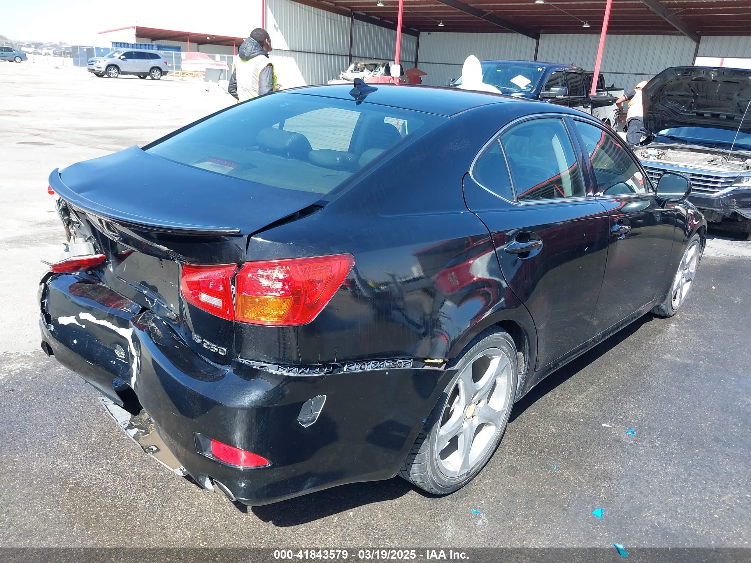 2007 Lexus Is 250   Black vin: JTHBK262772025532