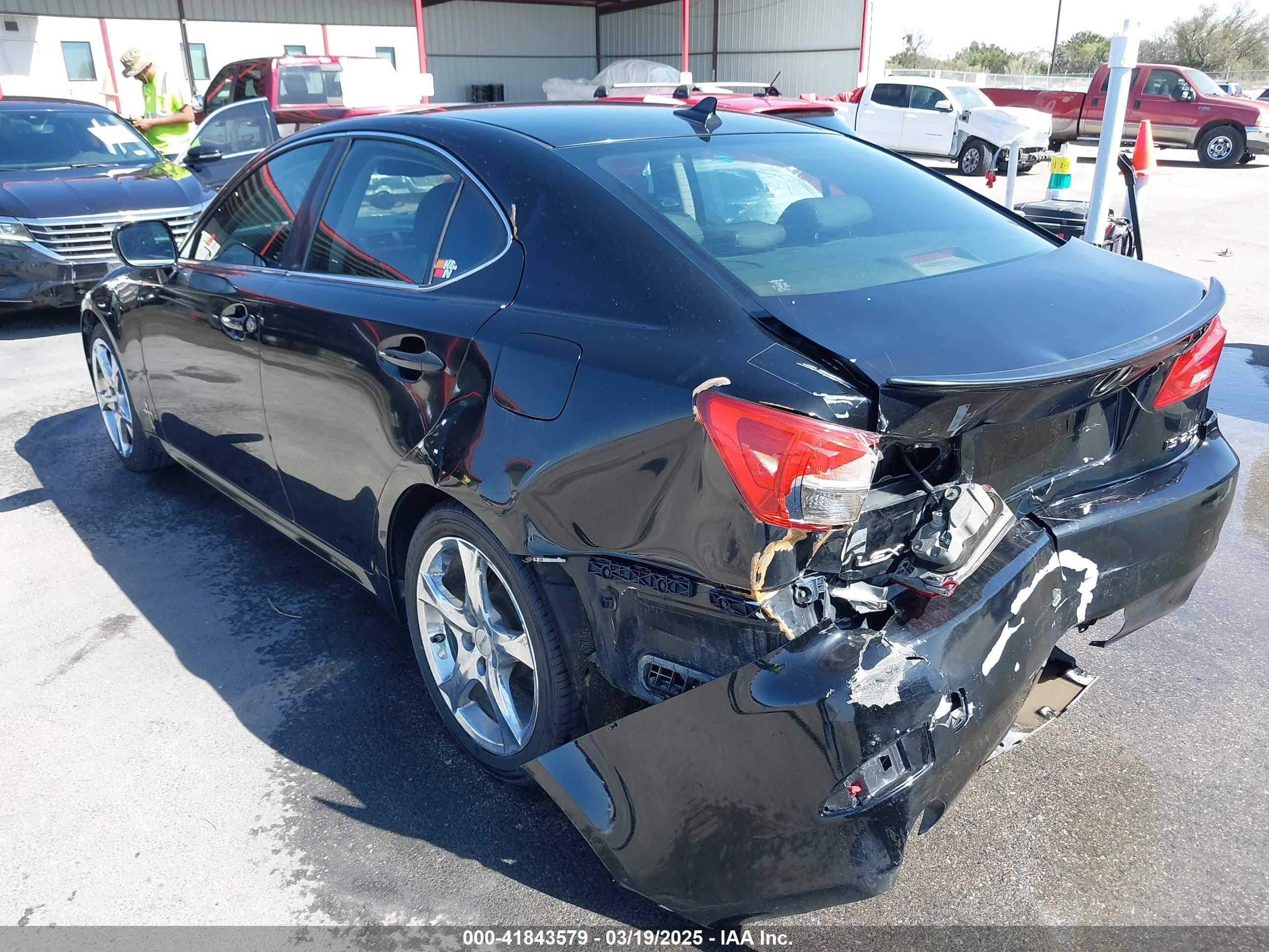 2007 Lexus Is 250   Black vin: JTHBK262772025532