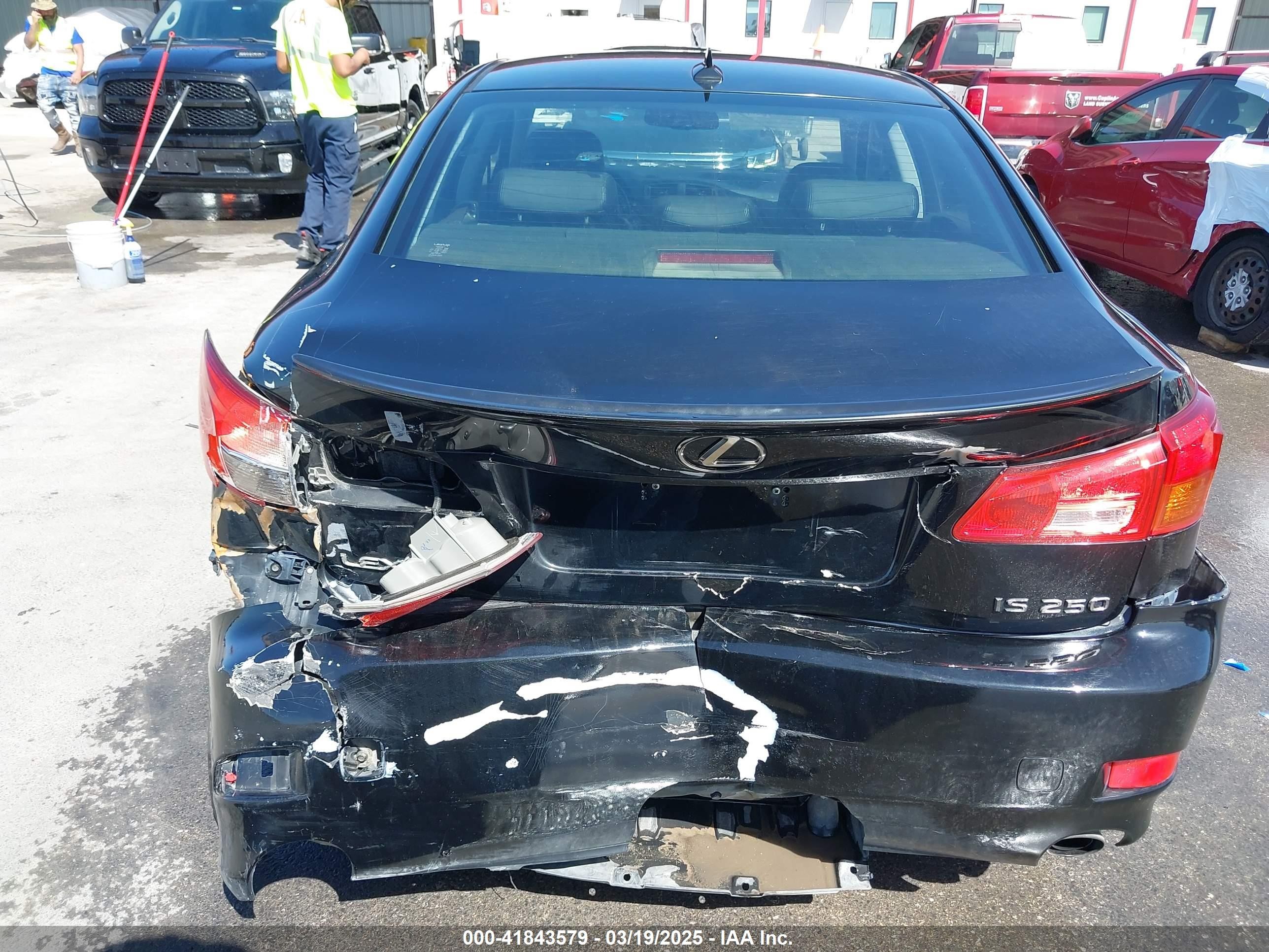 2007 Lexus Is 250   Black vin: JTHBK262772025532