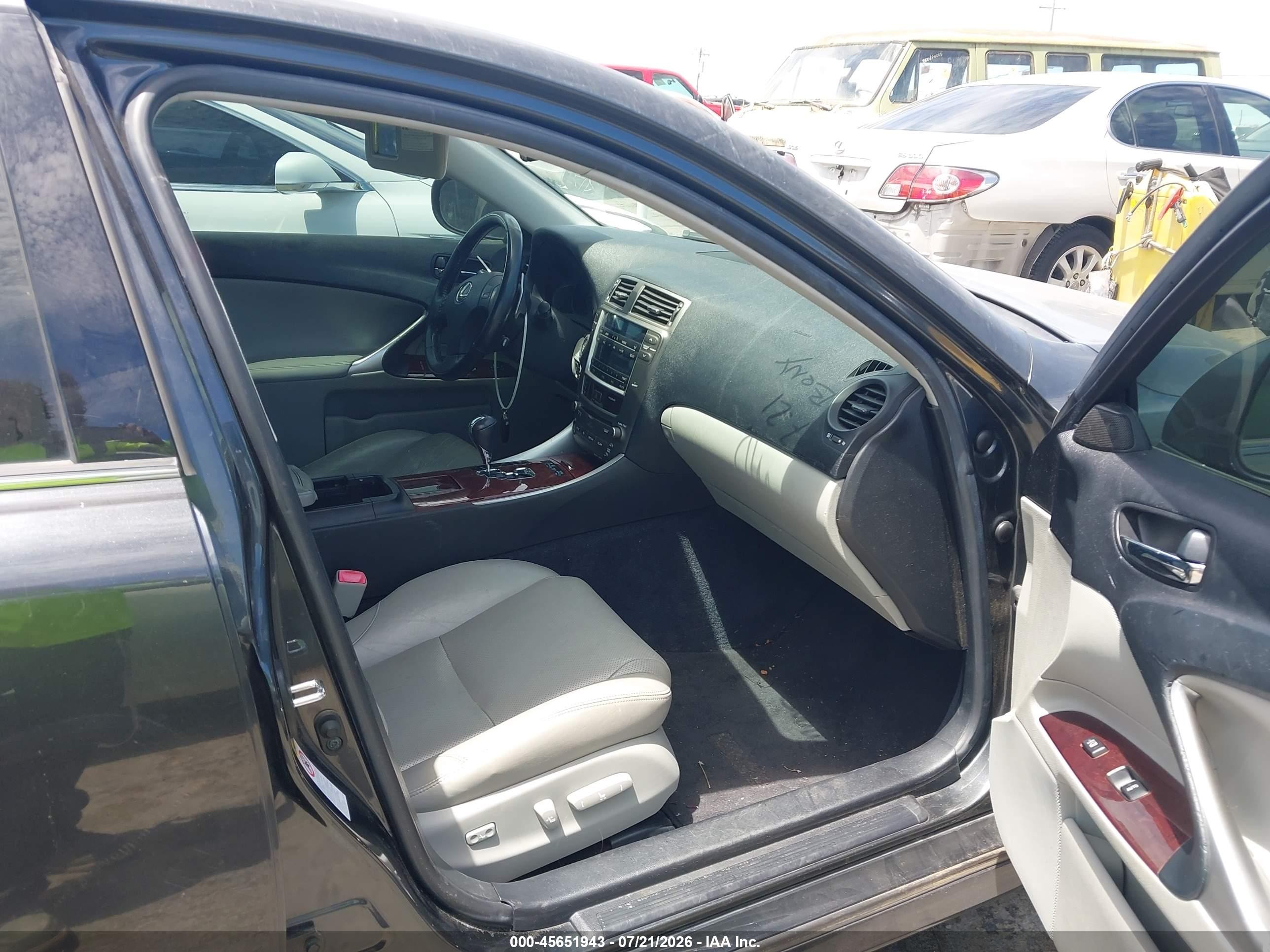 2007 Lexus Is 250   Gray vin: JTHBK262772037468