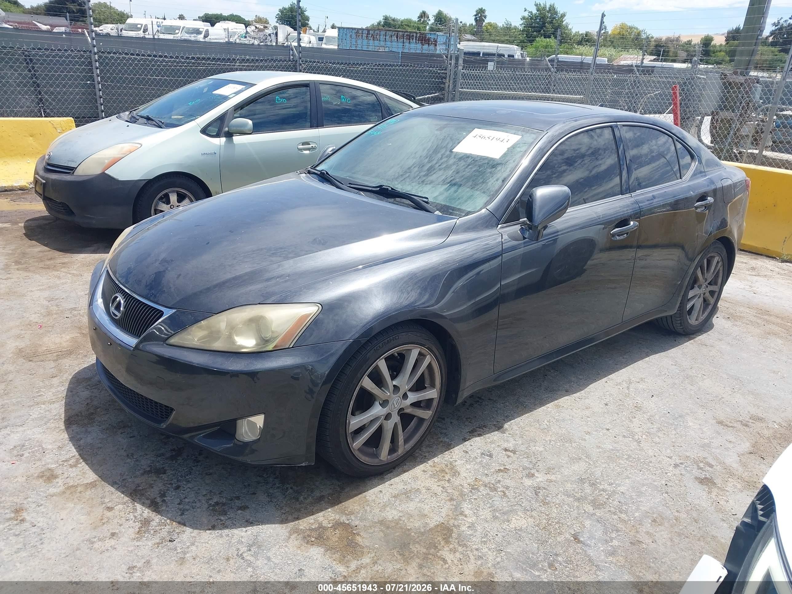 2007 Lexus Is 250   Gray vin: JTHBK262772037468
