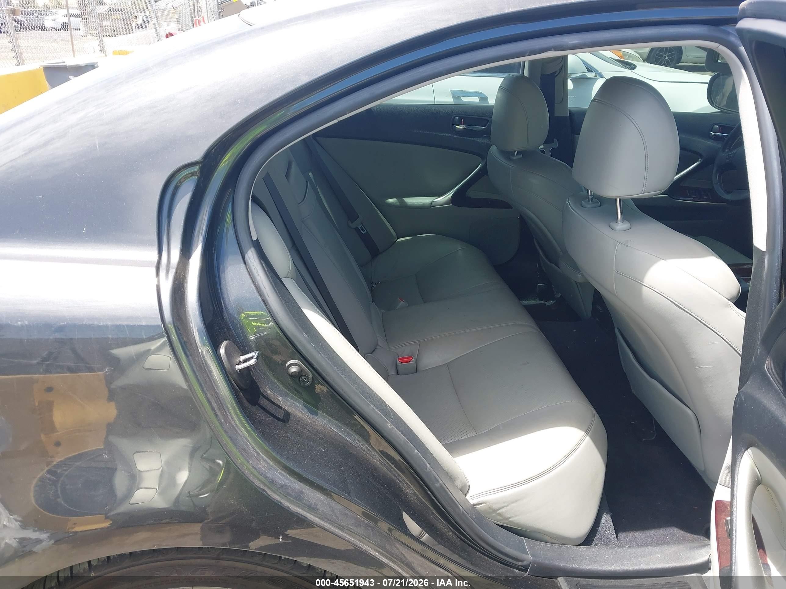 2007 Lexus Is 250   Gray vin: JTHBK262772037468