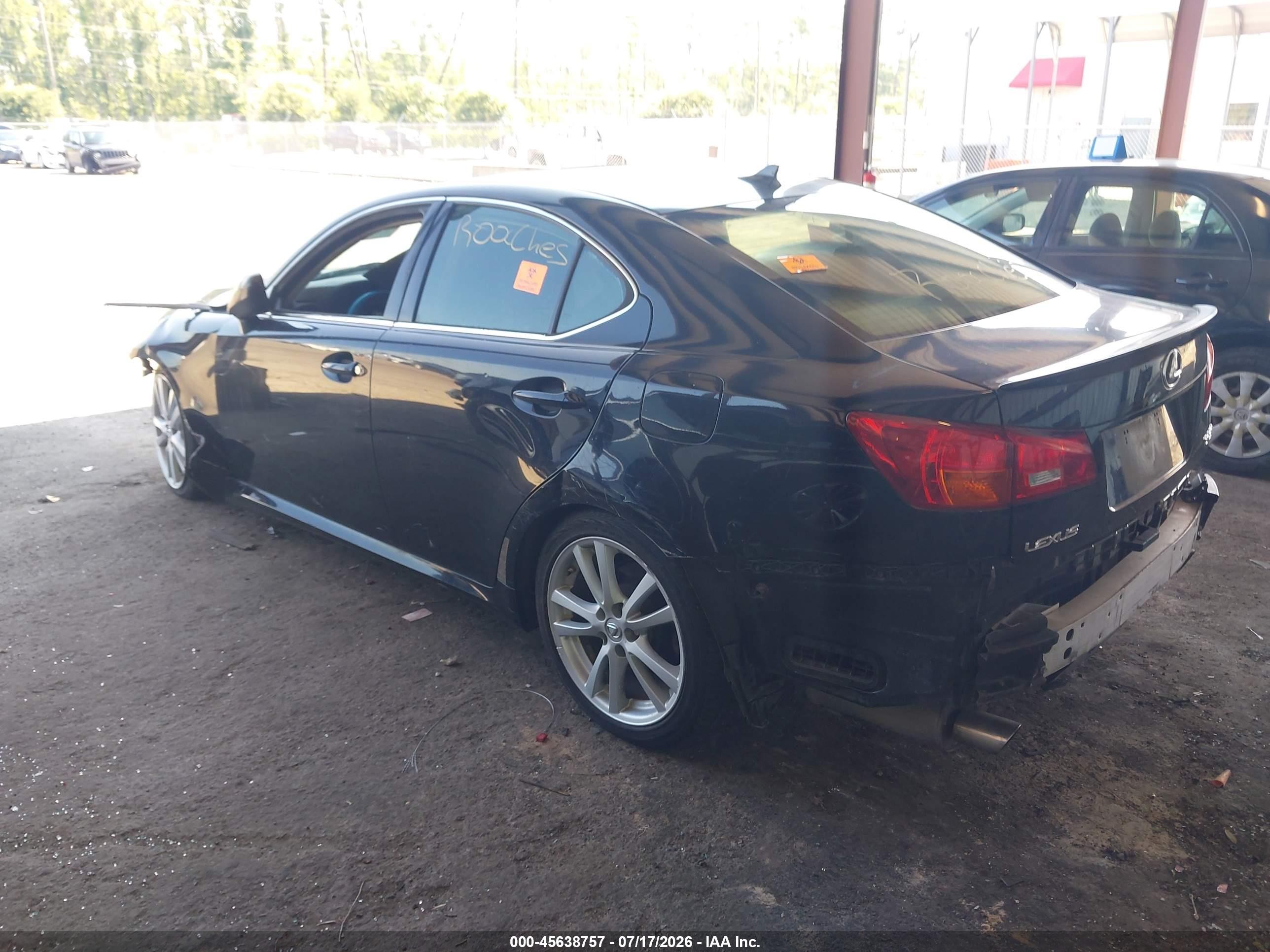 2007 Lexus Is 250   Black vin: JTHBK262772043920