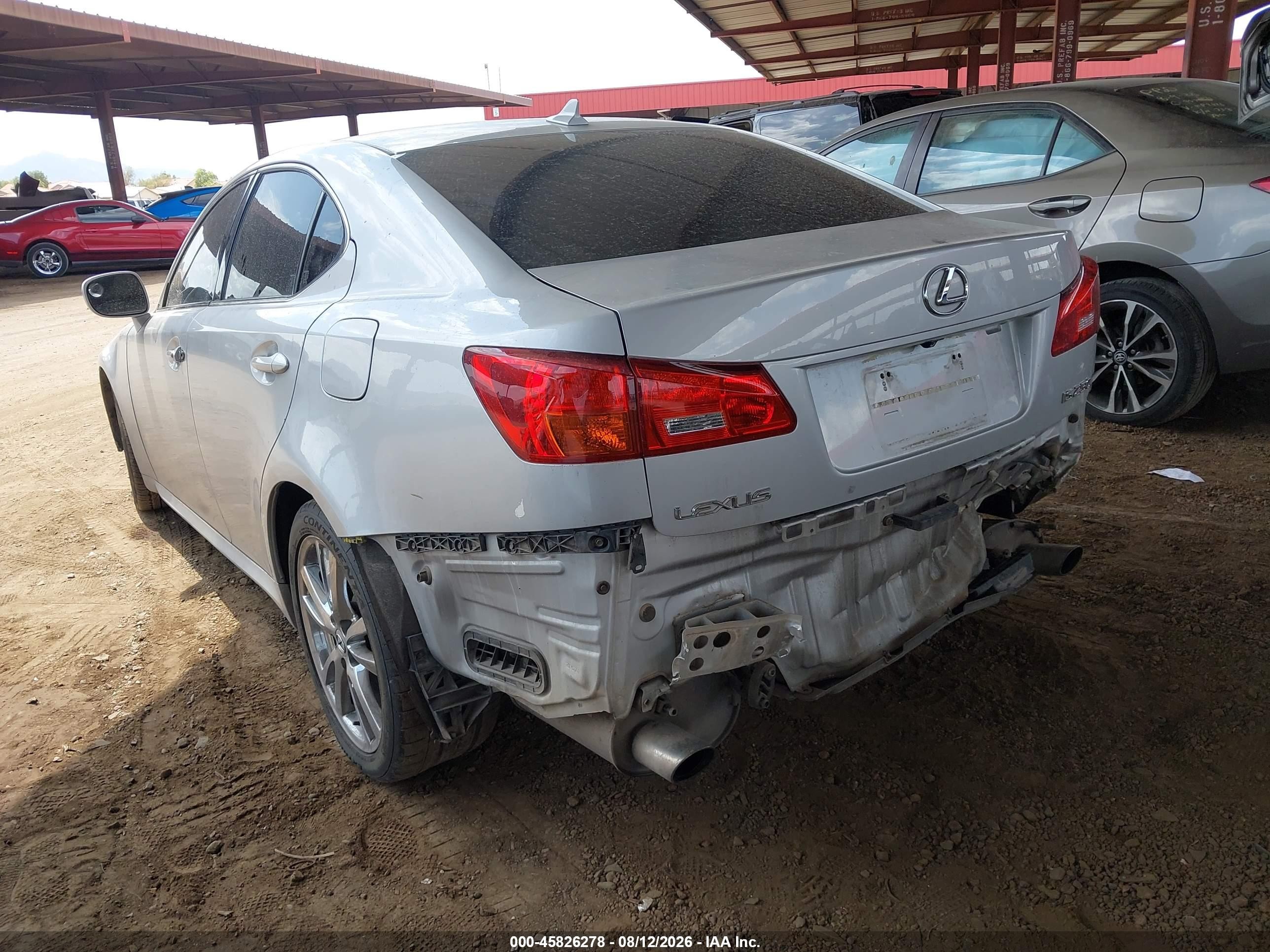 2007 Lexus Is 250   Silver vin: JTHBK262772044694
