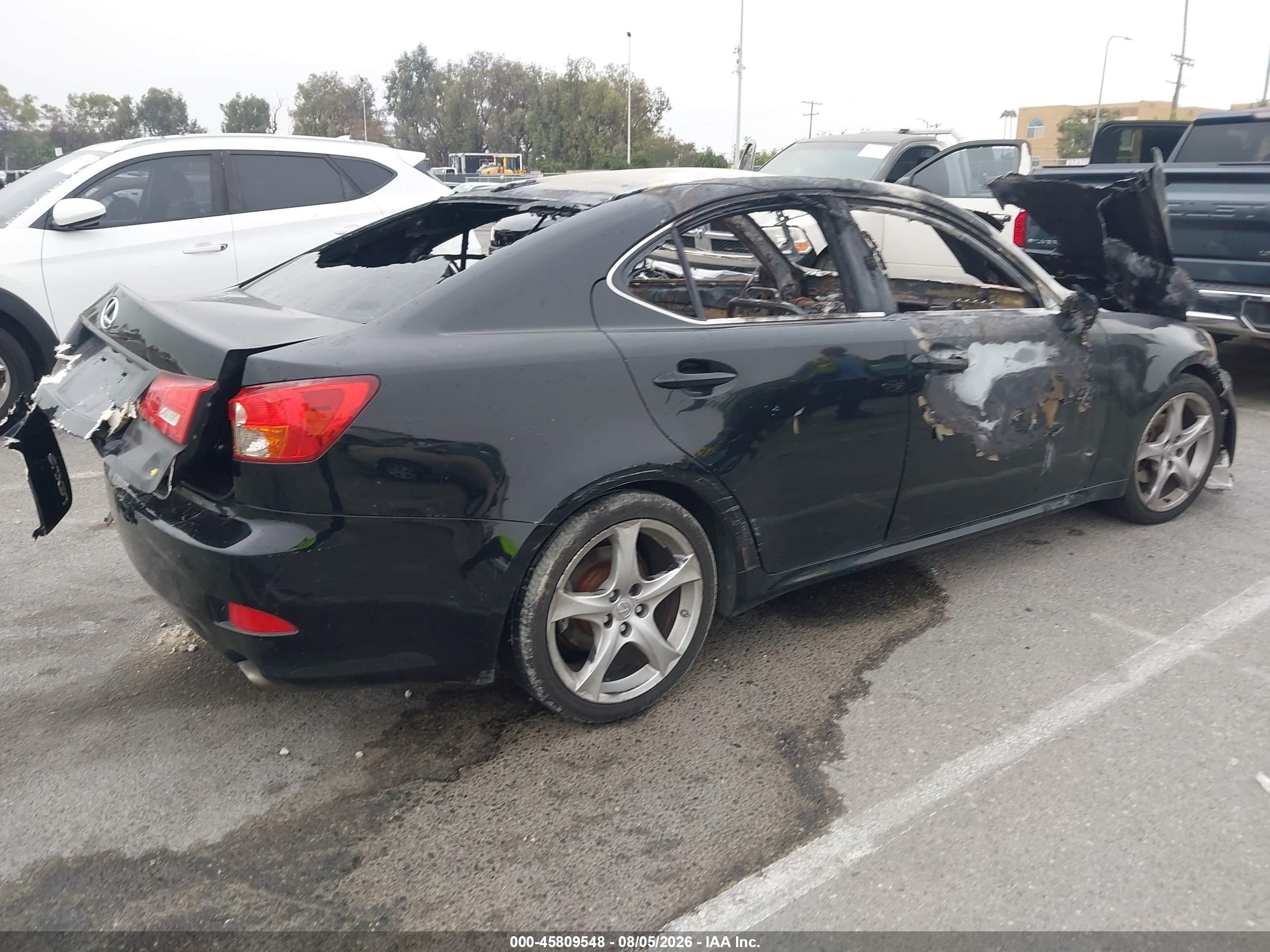 2007 Lexus Is 250 Черный vin: JTHBK262772049524