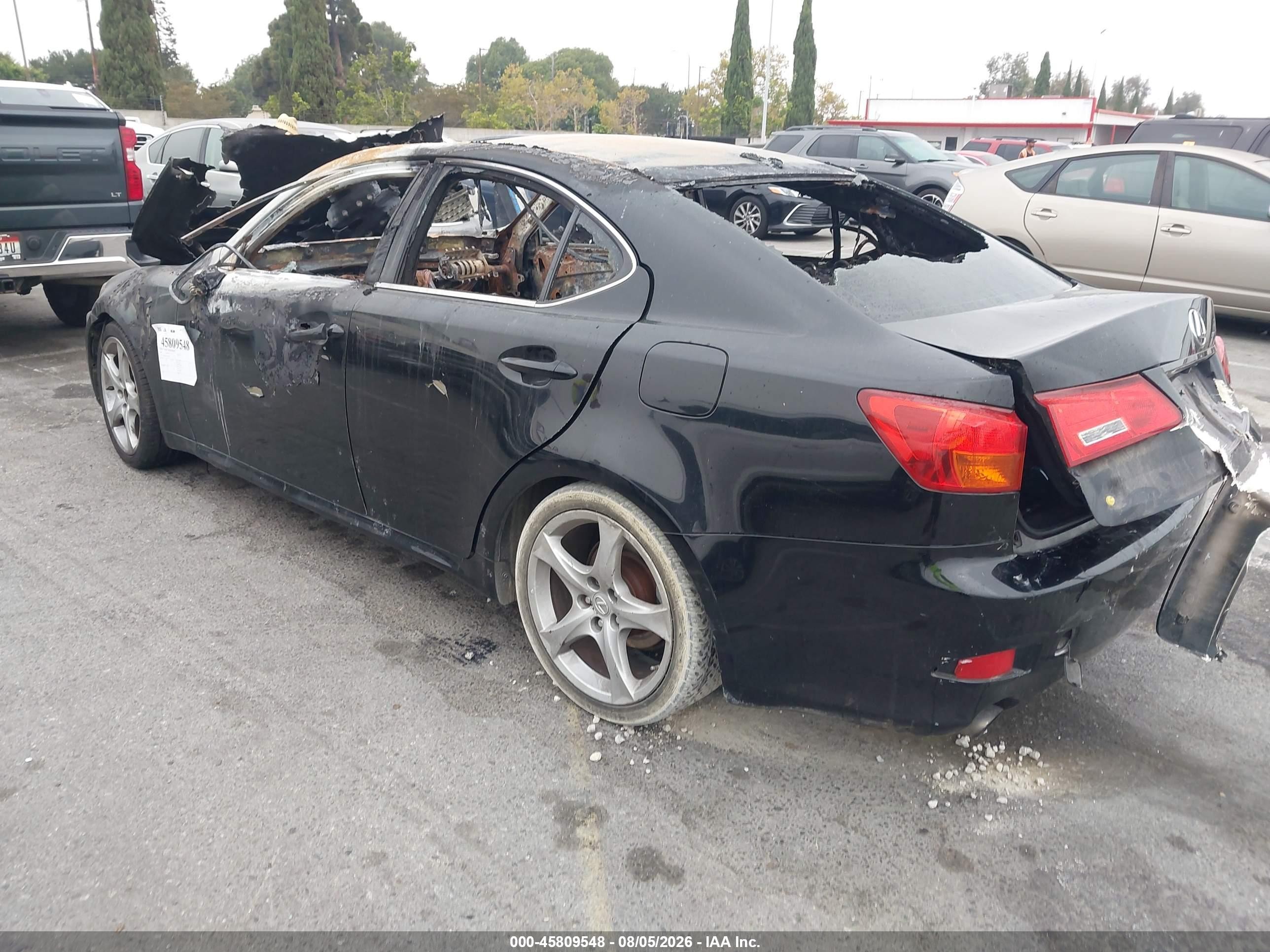 2007 Lexus Is 250 Черный vin: JTHBK262772049524