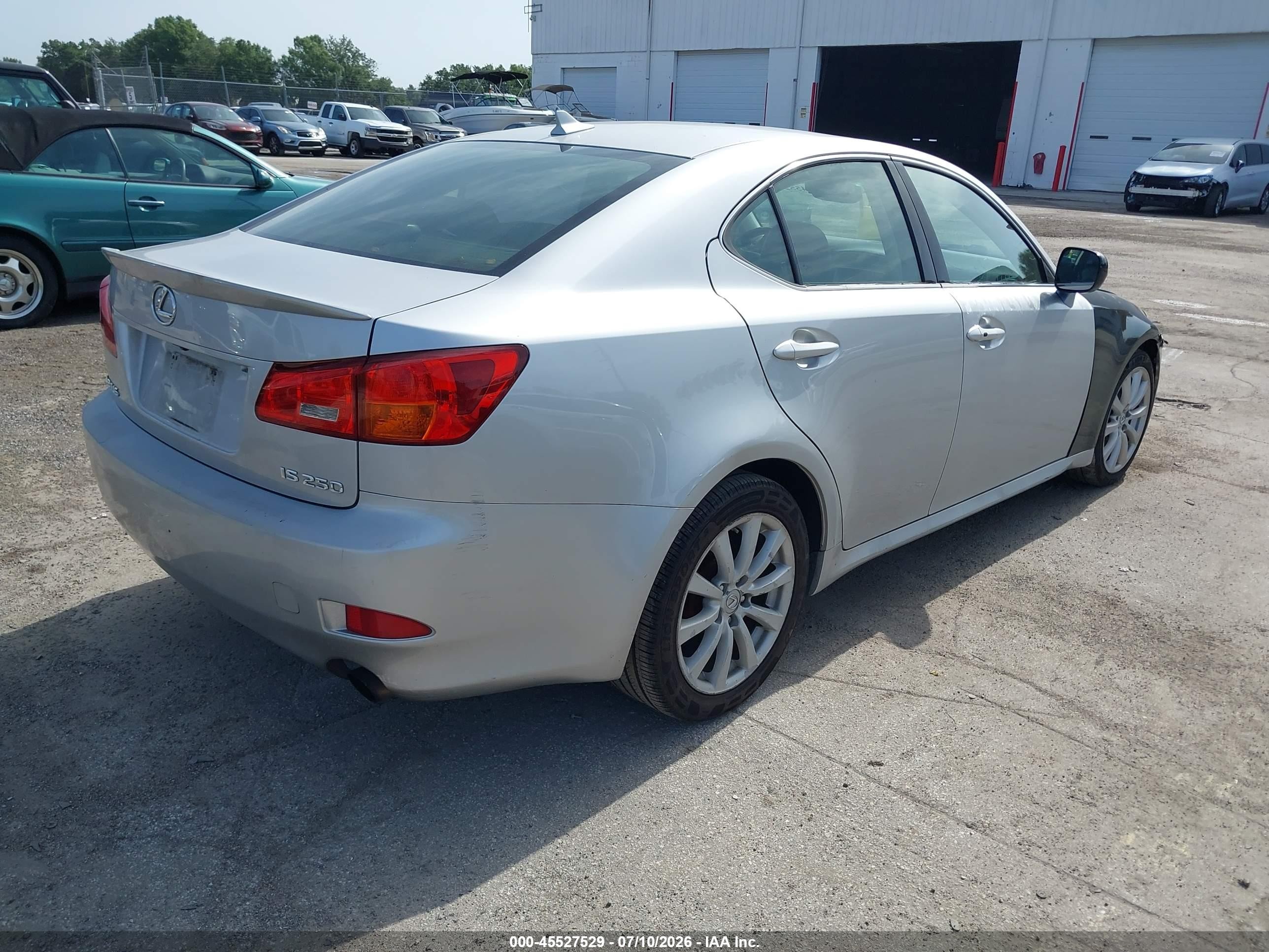 2007 Lexus Is 250   Silver vin: JTHBK262772058238