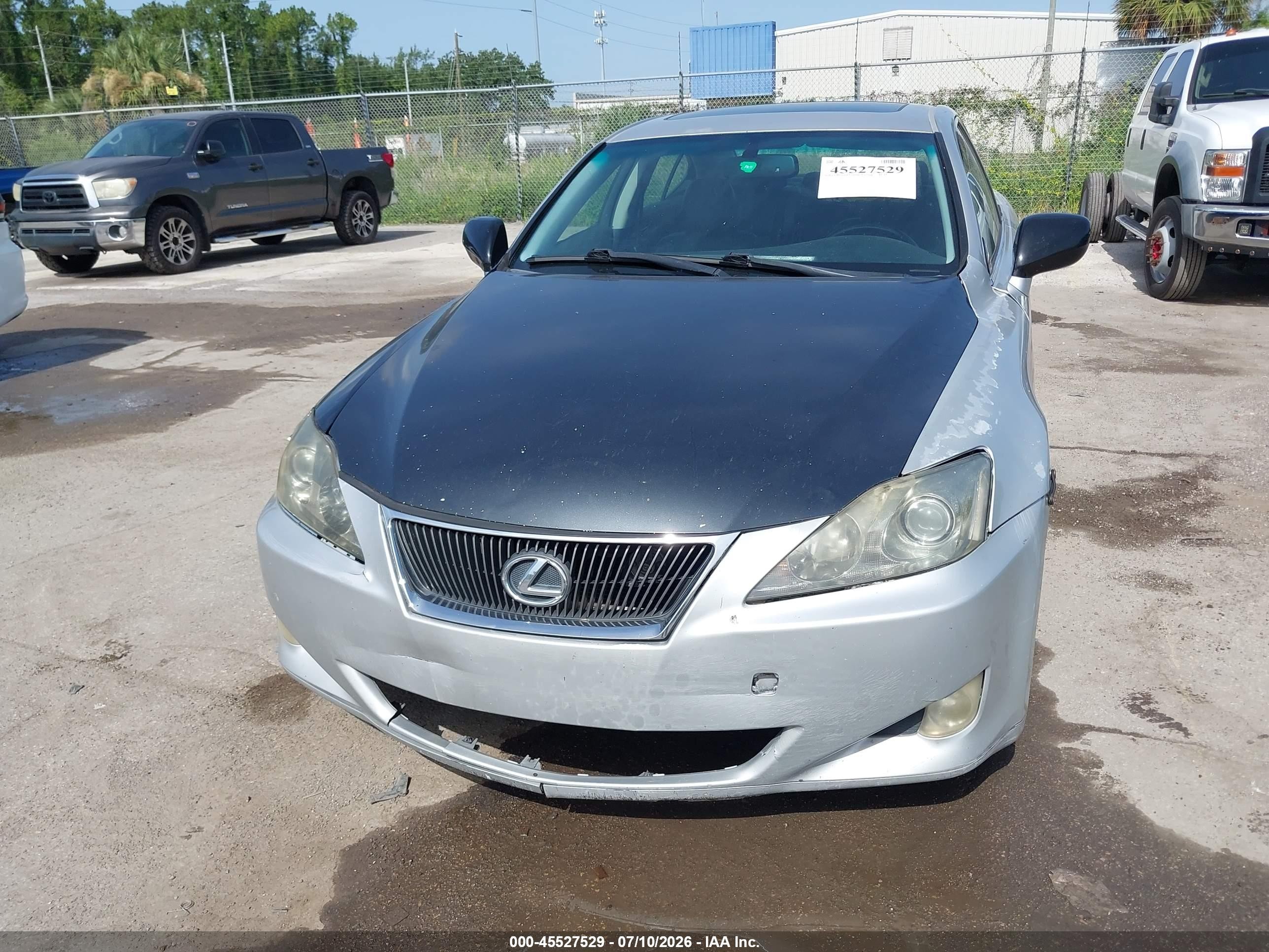 2007 Lexus Is 250   Silver vin: JTHBK262772058238
