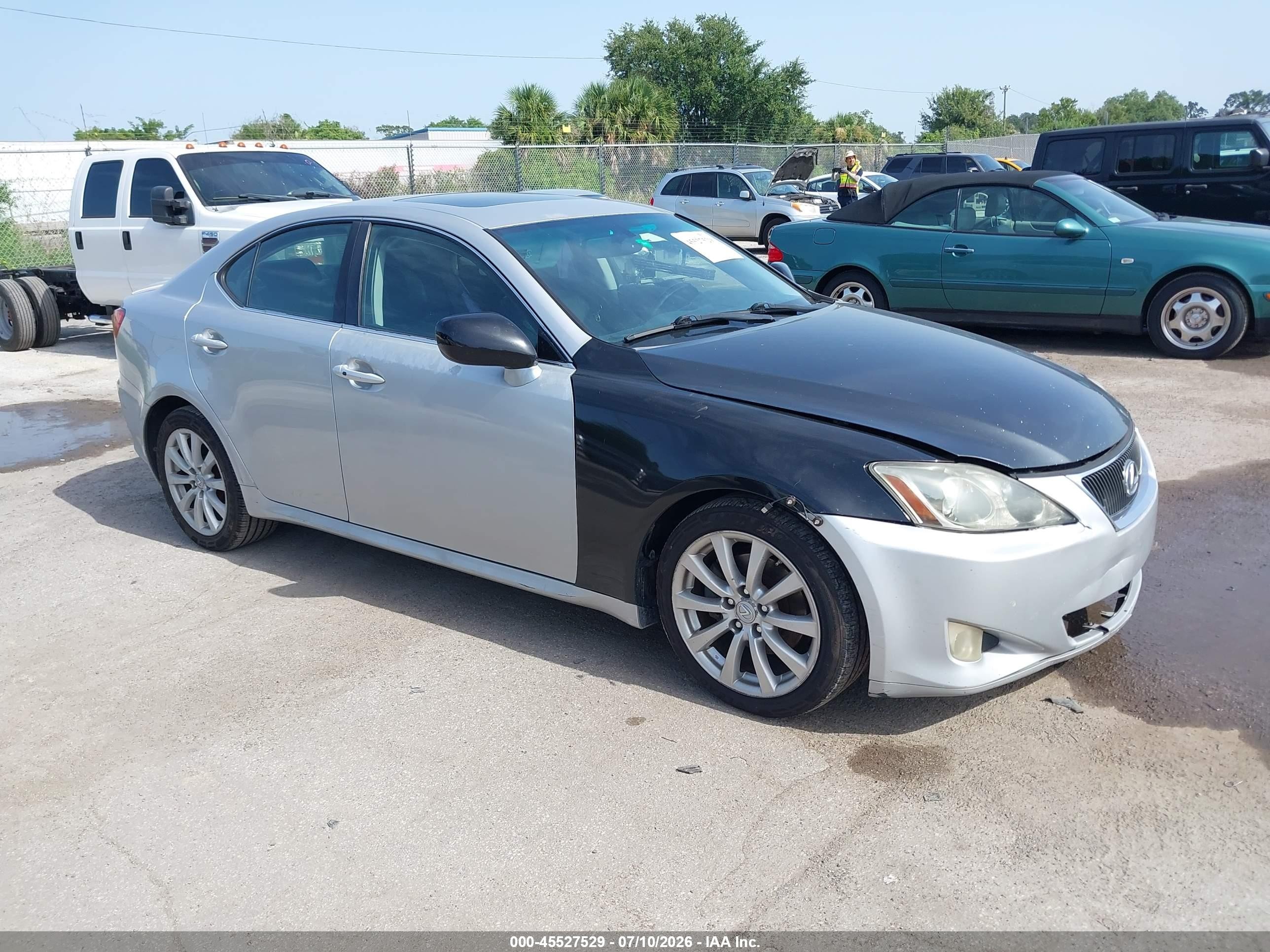 2007 Lexus Is 250   Silver vin: JTHBK262772058238