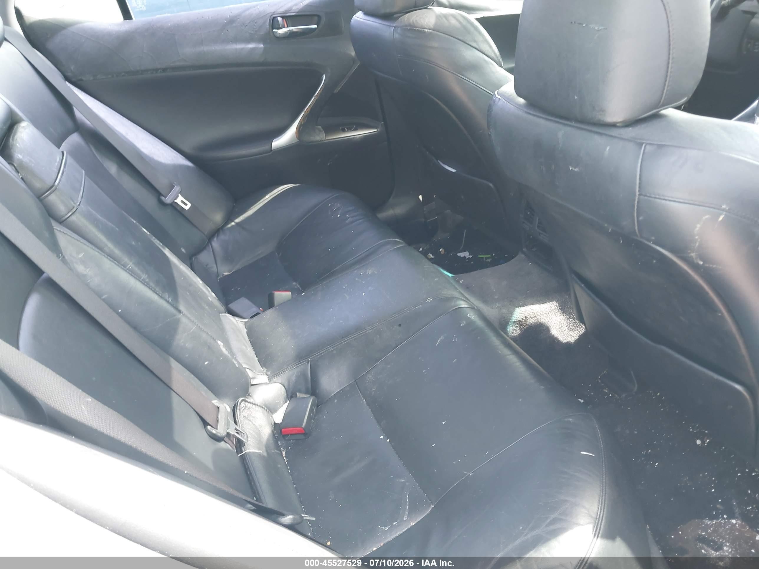 2007 Lexus Is 250   Silver vin: JTHBK262772058238