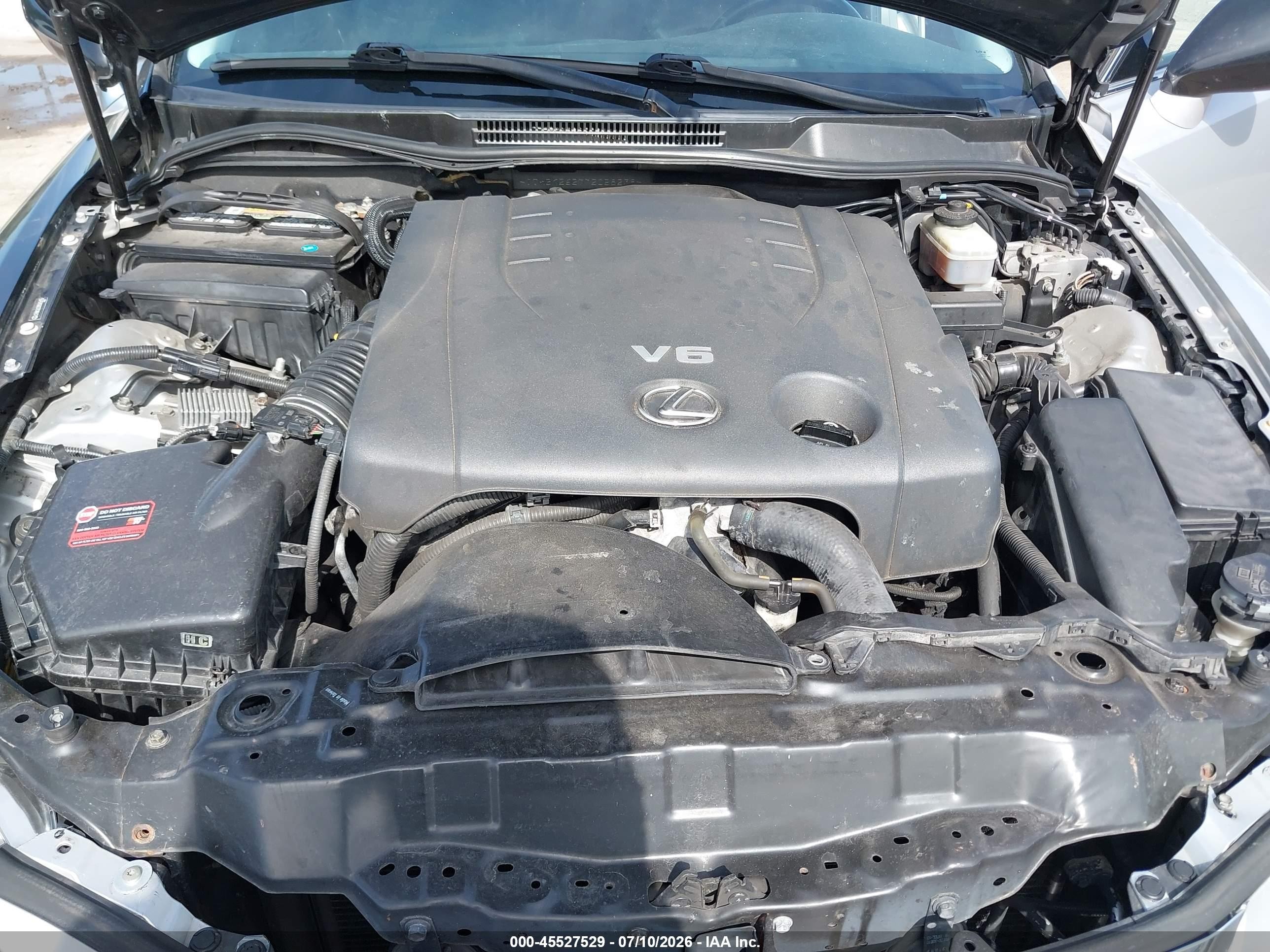 2007 Lexus Is 250   Silver vin: JTHBK262772058238