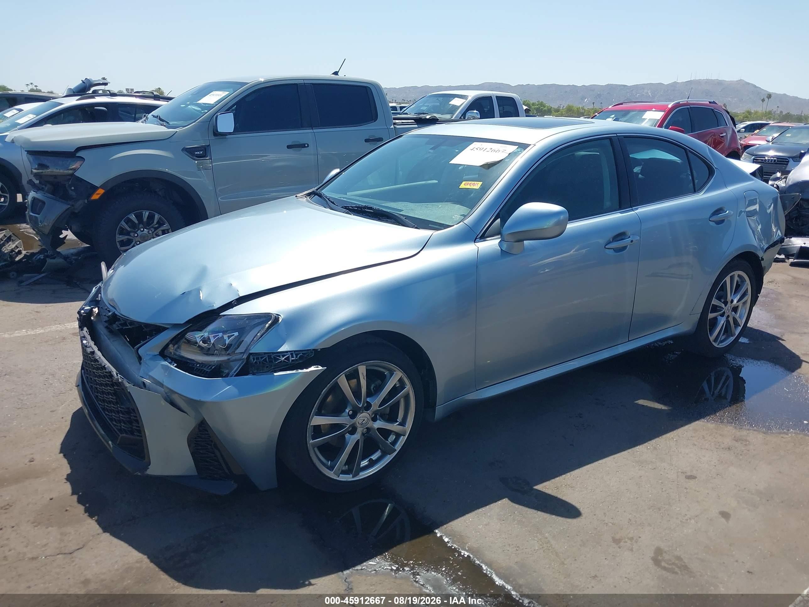 2008 Lexus Is 250 Light Blue vin: JTHBK262785056845