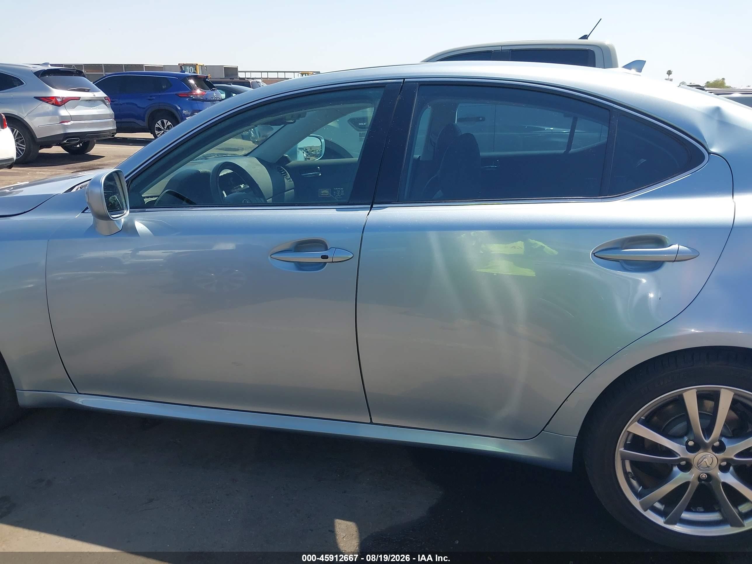 2008 Lexus Is 250 Light Blue vin: JTHBK262785056845
