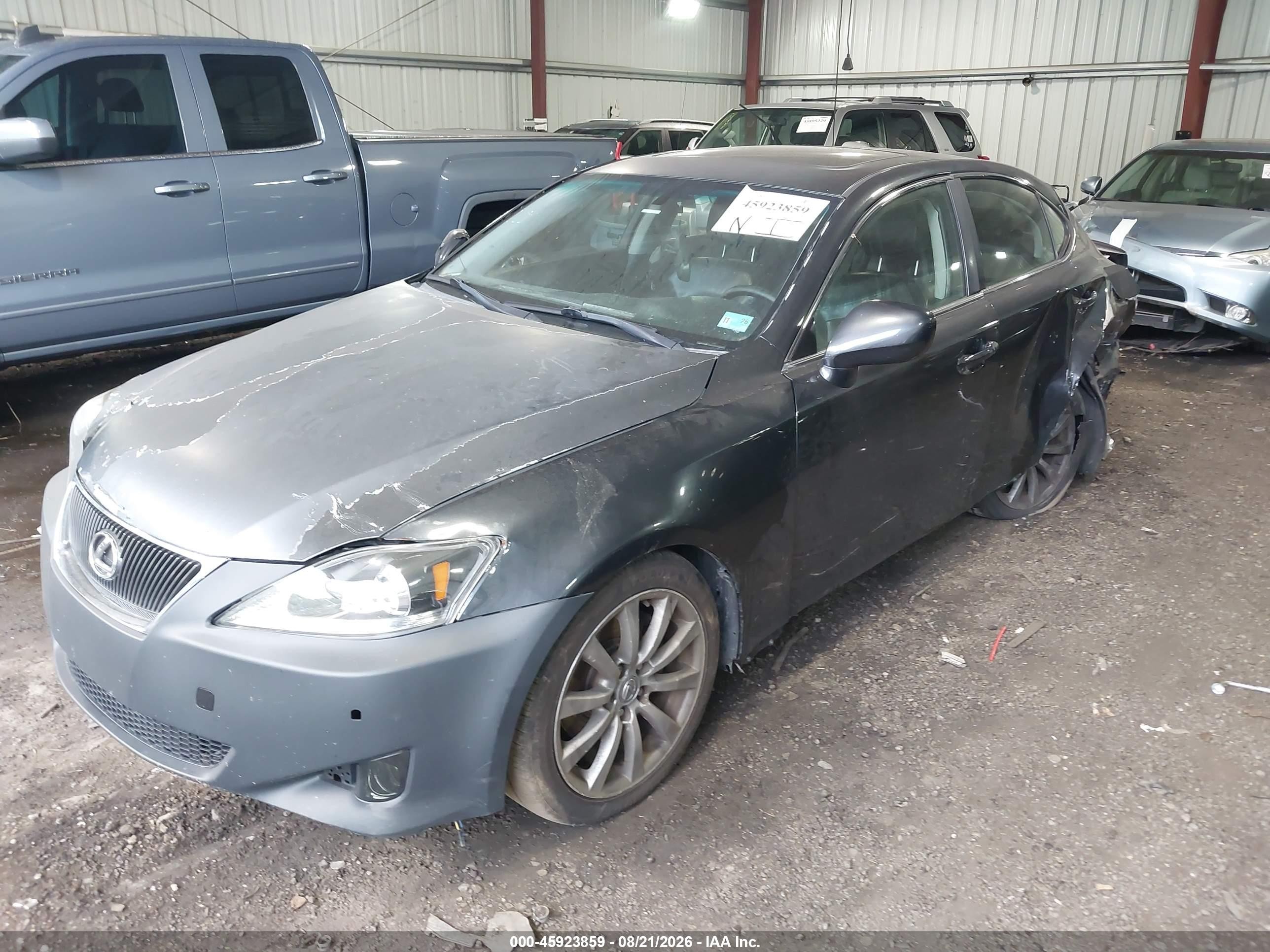 2008 Lexus Is 250   Black vin: JTHBK262785057302