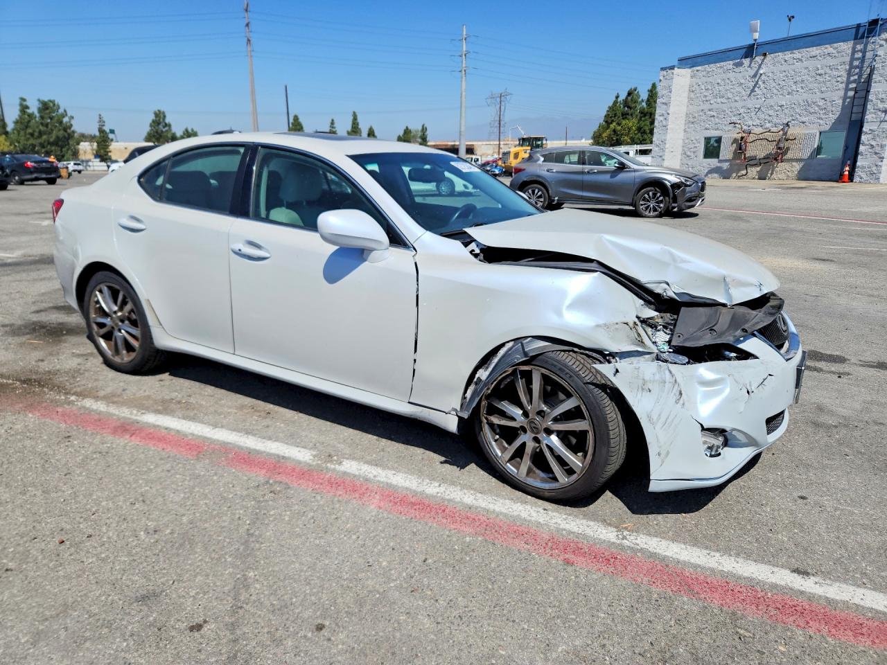 2008 Lexus Is 250 Base White vin: JTHBK262785065626