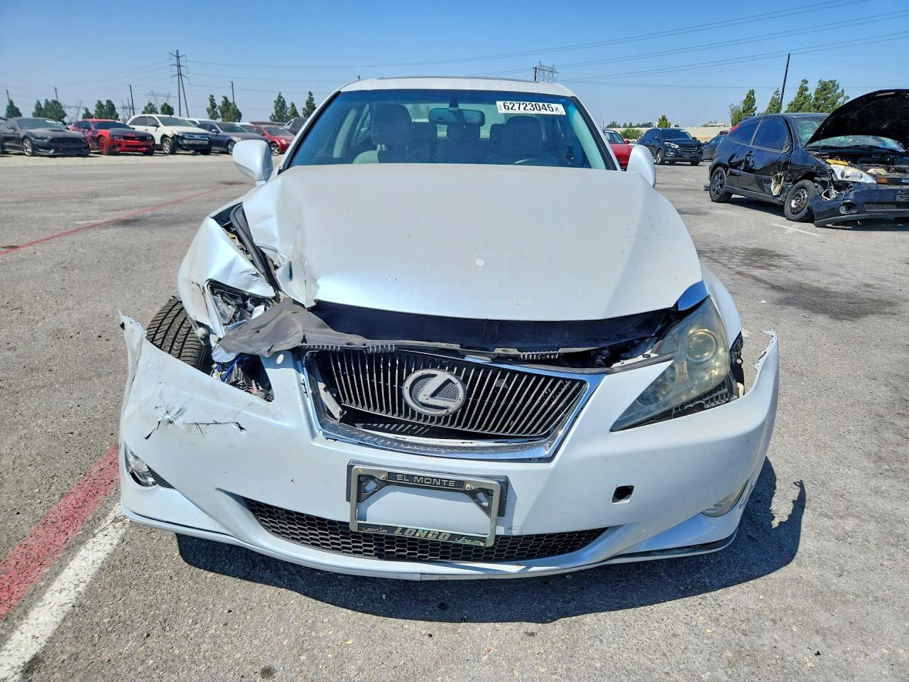 2008 Lexus Is 250 Base White vin: JTHBK262785065626
