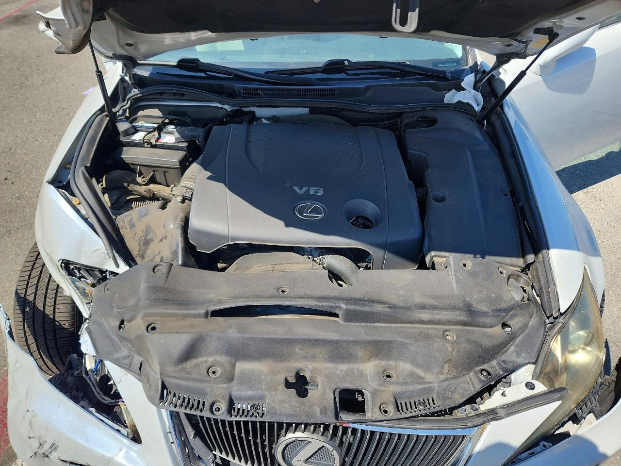 2008 Lexus Is 250 Base White vin: JTHBK262785065626