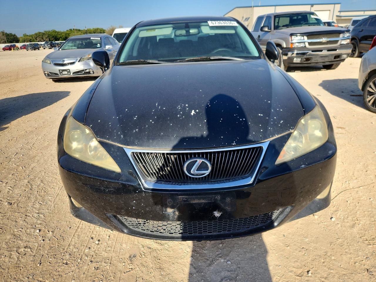 2008 Lexus Is 250 Base Black vin: JTHBK262785071037