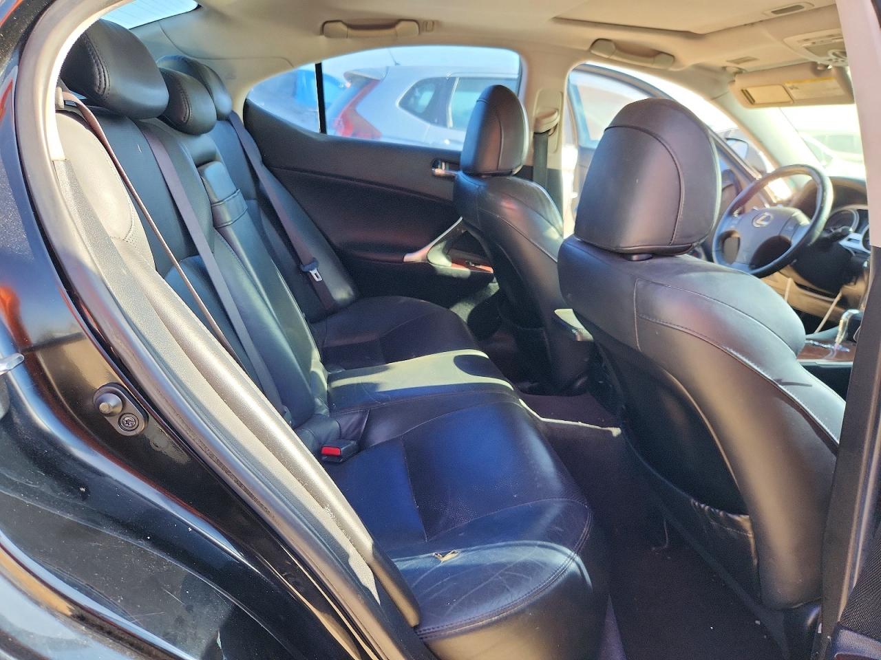 2008 Lexus Is 250 Base Black vin: JTHBK262785071037