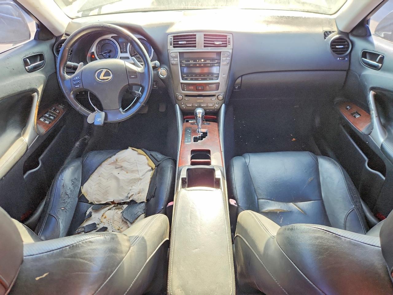 2008 Lexus Is 250 Base Black vin: JTHBK262785071037